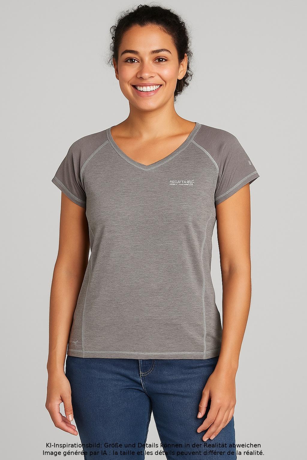 

Regatta Damen T-Shirt, grau, Gr. 44