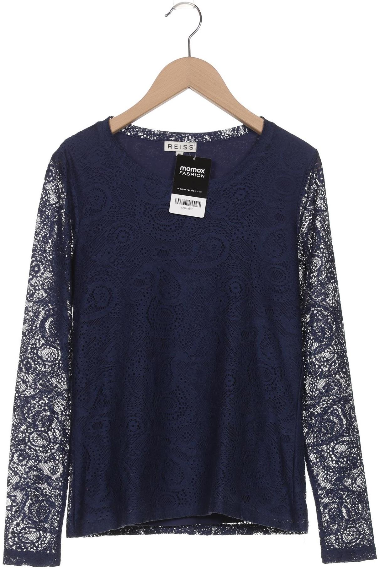

Reiss Damen Langarmshirt, blau, Gr. 34