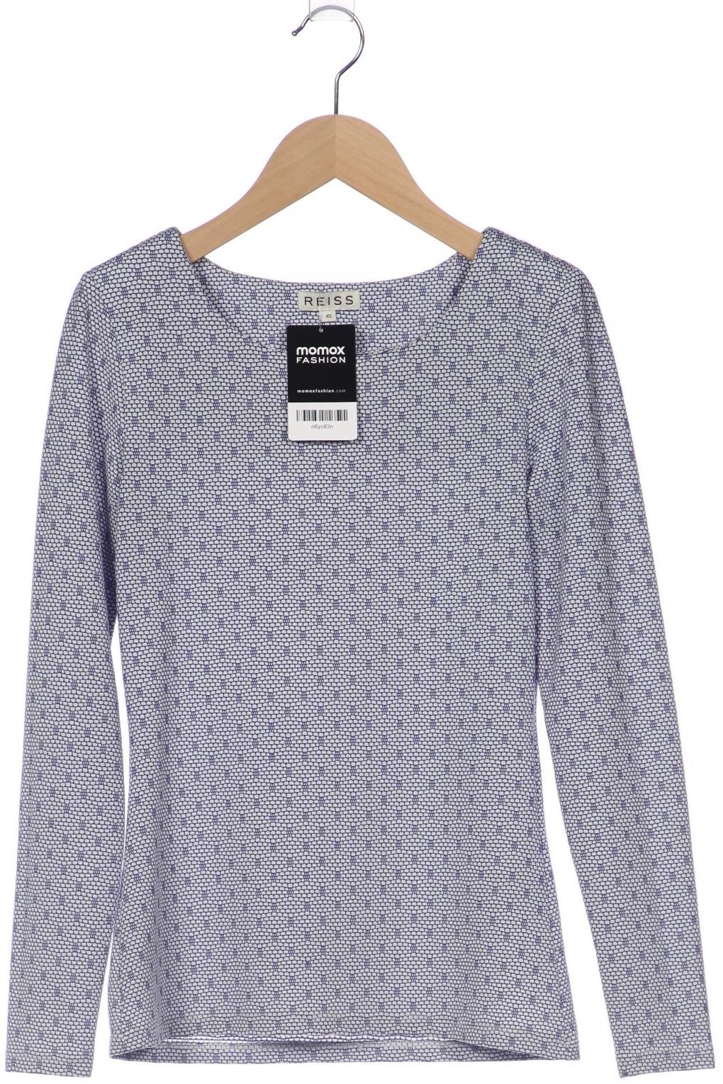 

Reiss Damen Langarmshirt, blau, Gr. 34
