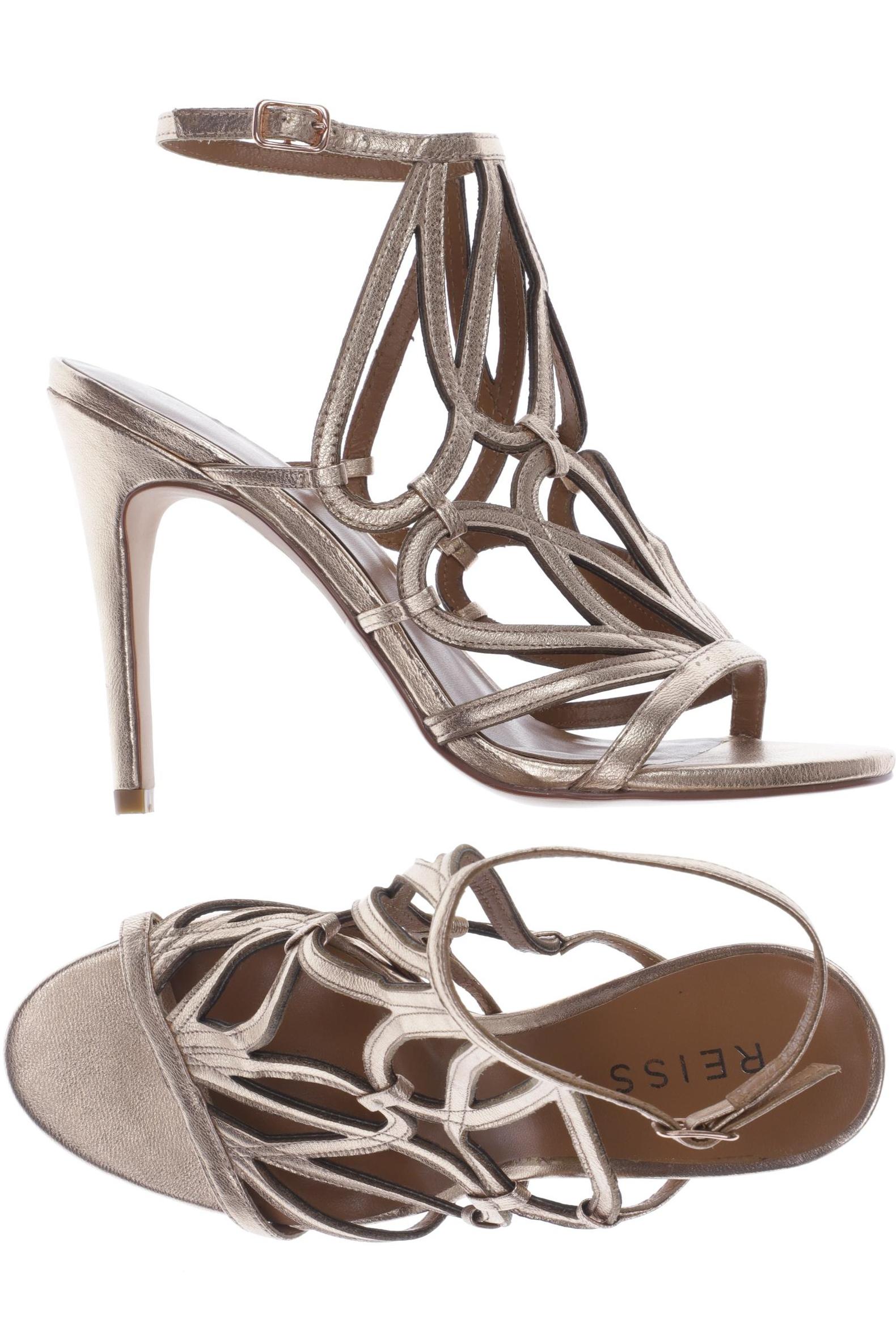 

Reiss Damen Sandale, gold, Gr. 38