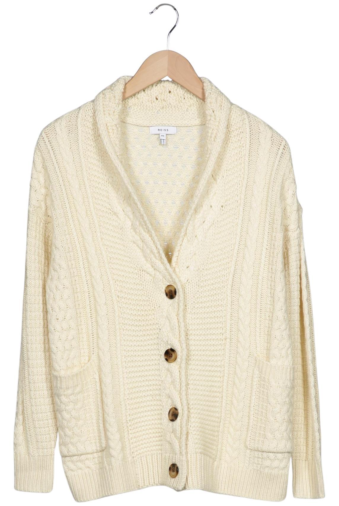 

Reiss Damen Strickjacke, cremeweiß, Gr. 34