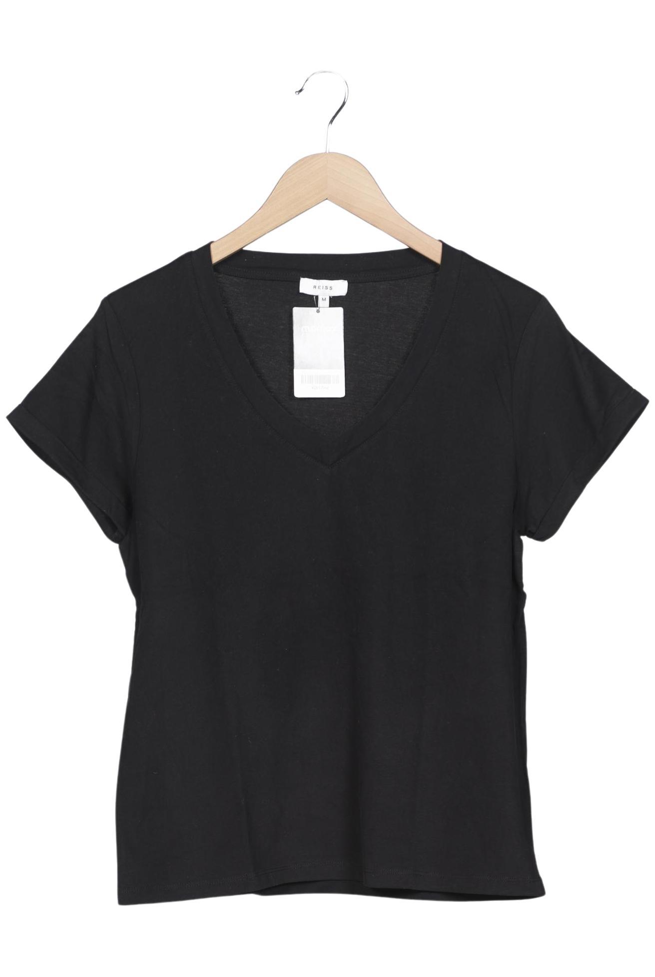 

Reiss Damen T-Shirt, schwarz, Gr. 38