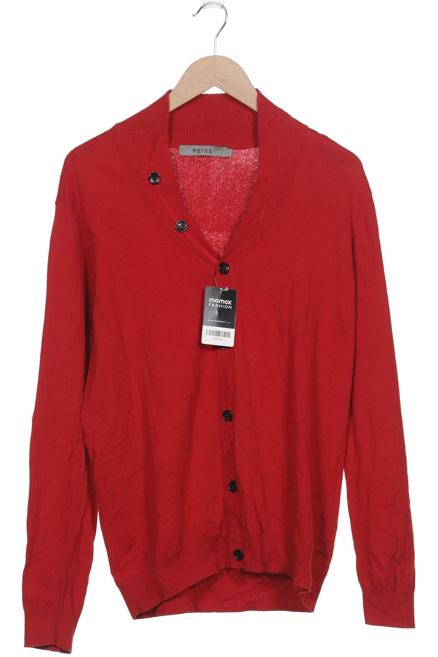 Thumbnail - Reiss Herren Strickjacke, rot, Gr. 52