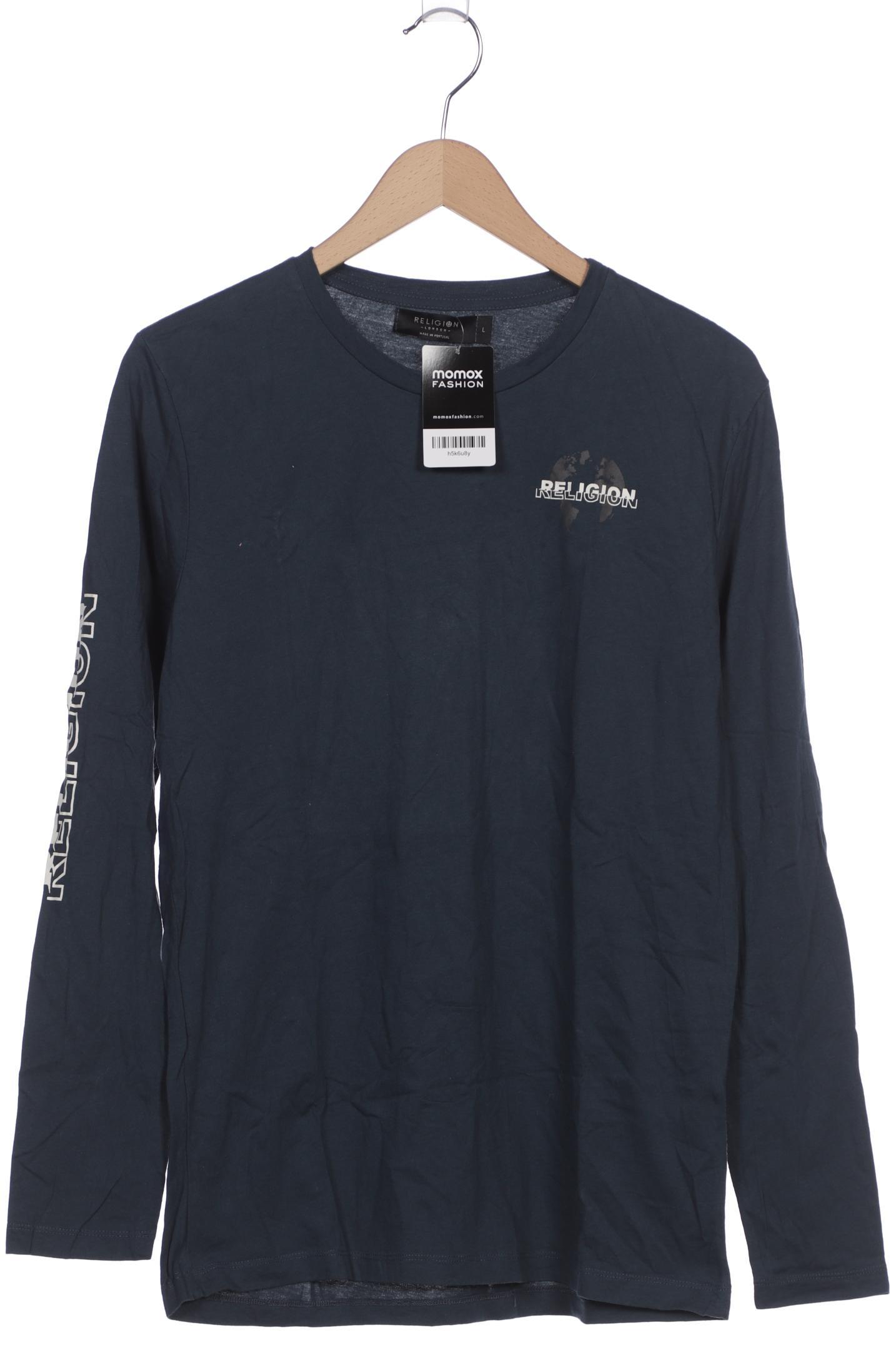 

Religion Herren Langarmshirt, marineblau, Gr. 52