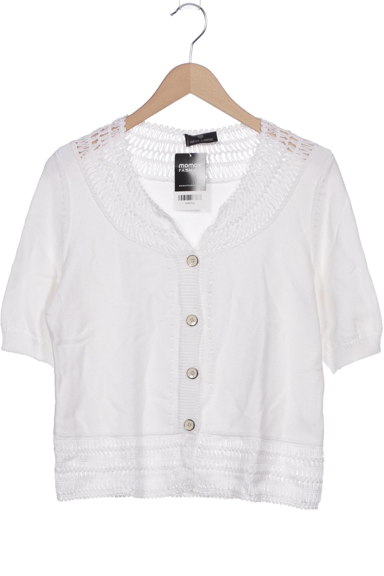 

Rena Lange Damen Strickjacke, weiß, Gr. 42