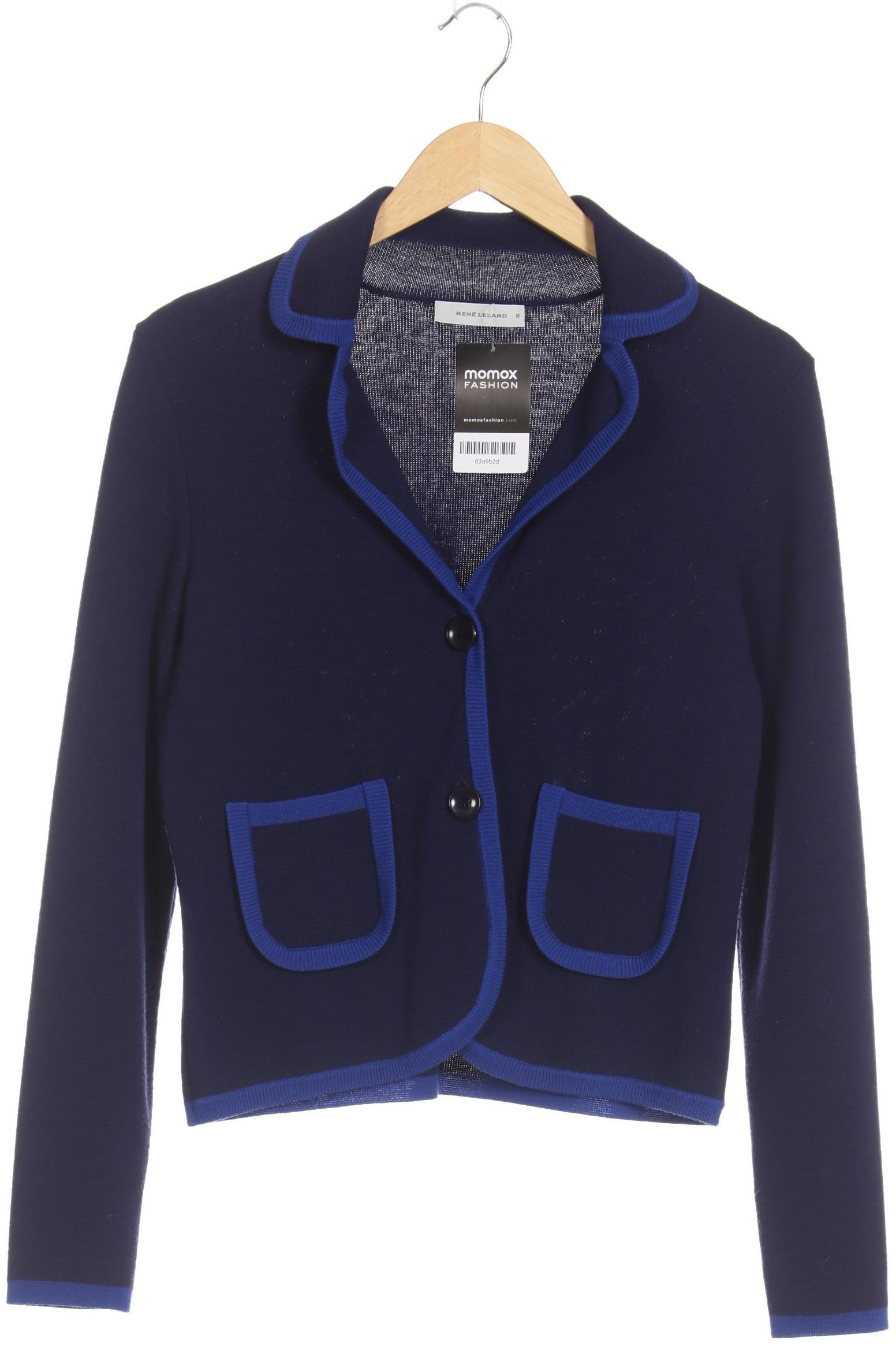 

Rene Lezard Damen Strickjacke, blau, Gr. 36