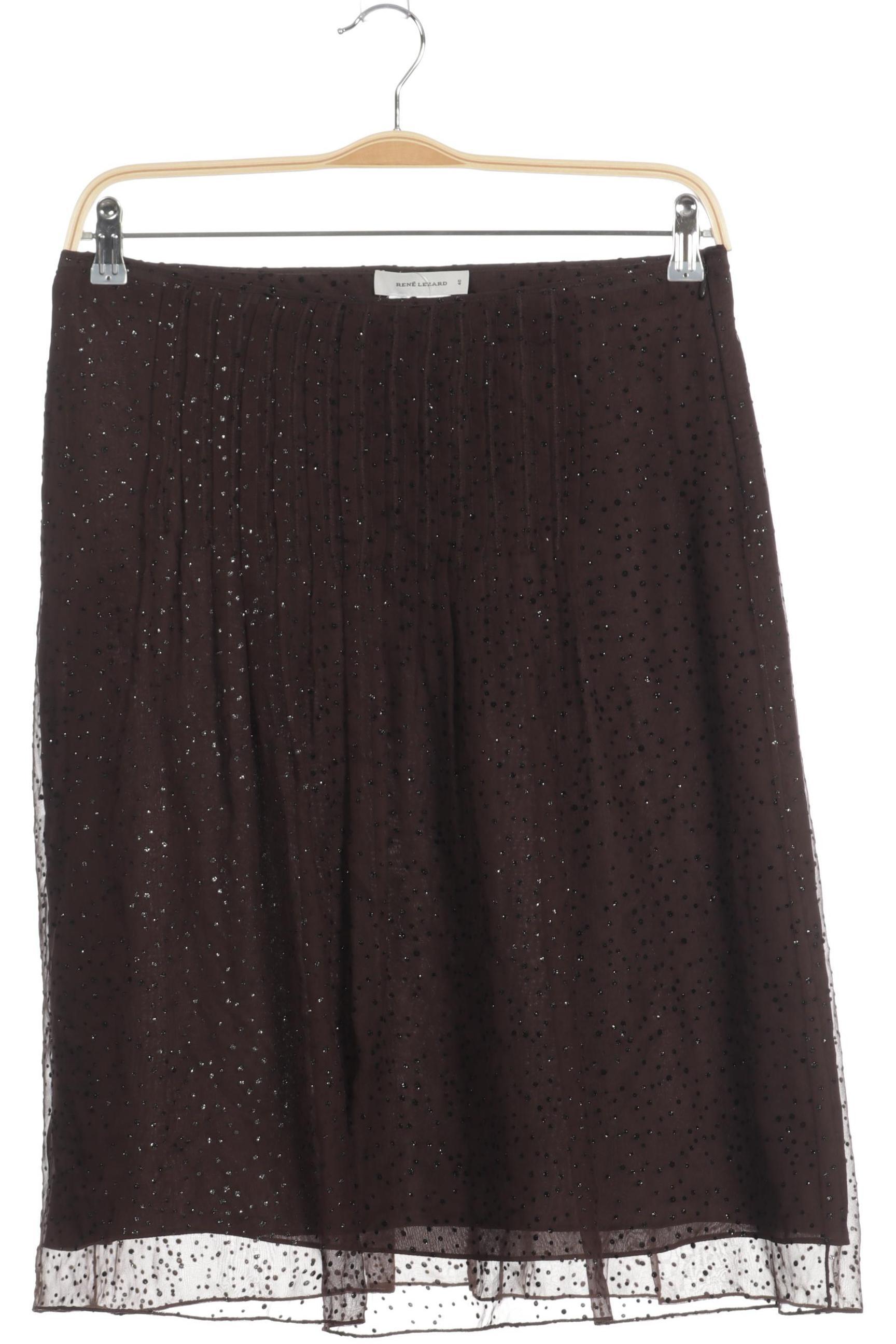 

Rene Lezard Damen Rock, braun, Gr. 40