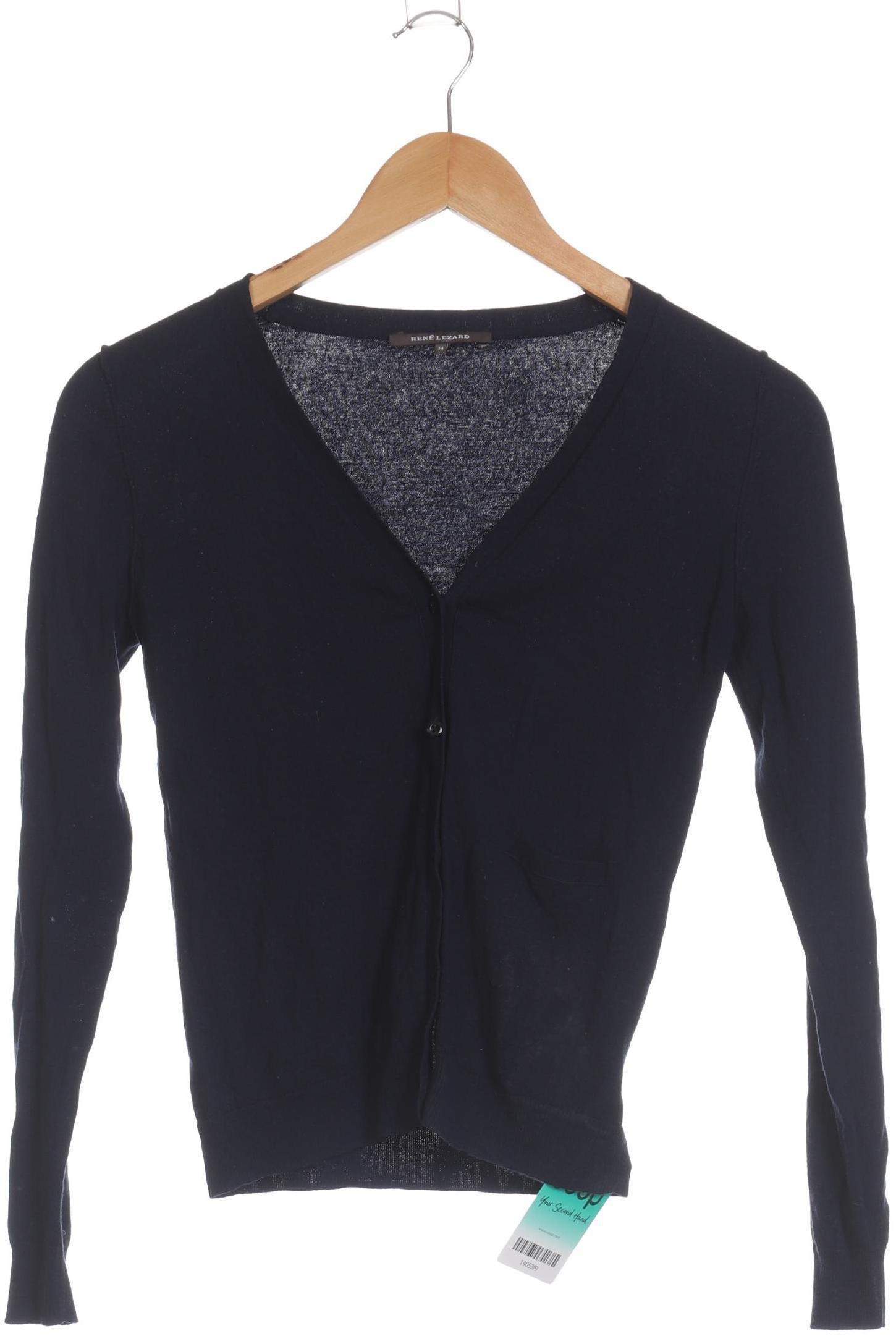 

Rene Lezard Damen Strickjacke, blau, Gr. 34