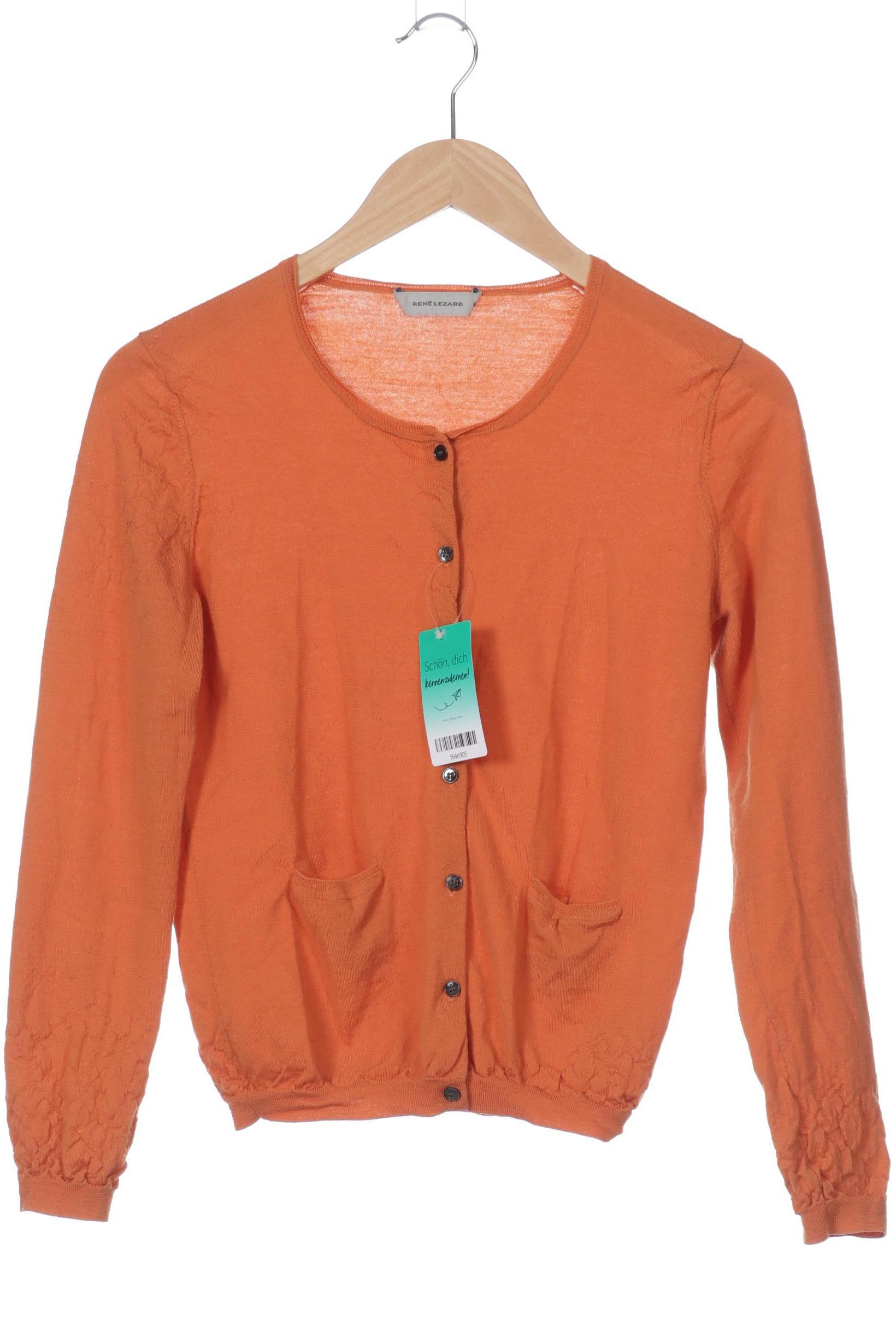 

Rene Lezard Damen Strickjacke, orange, Gr. 40