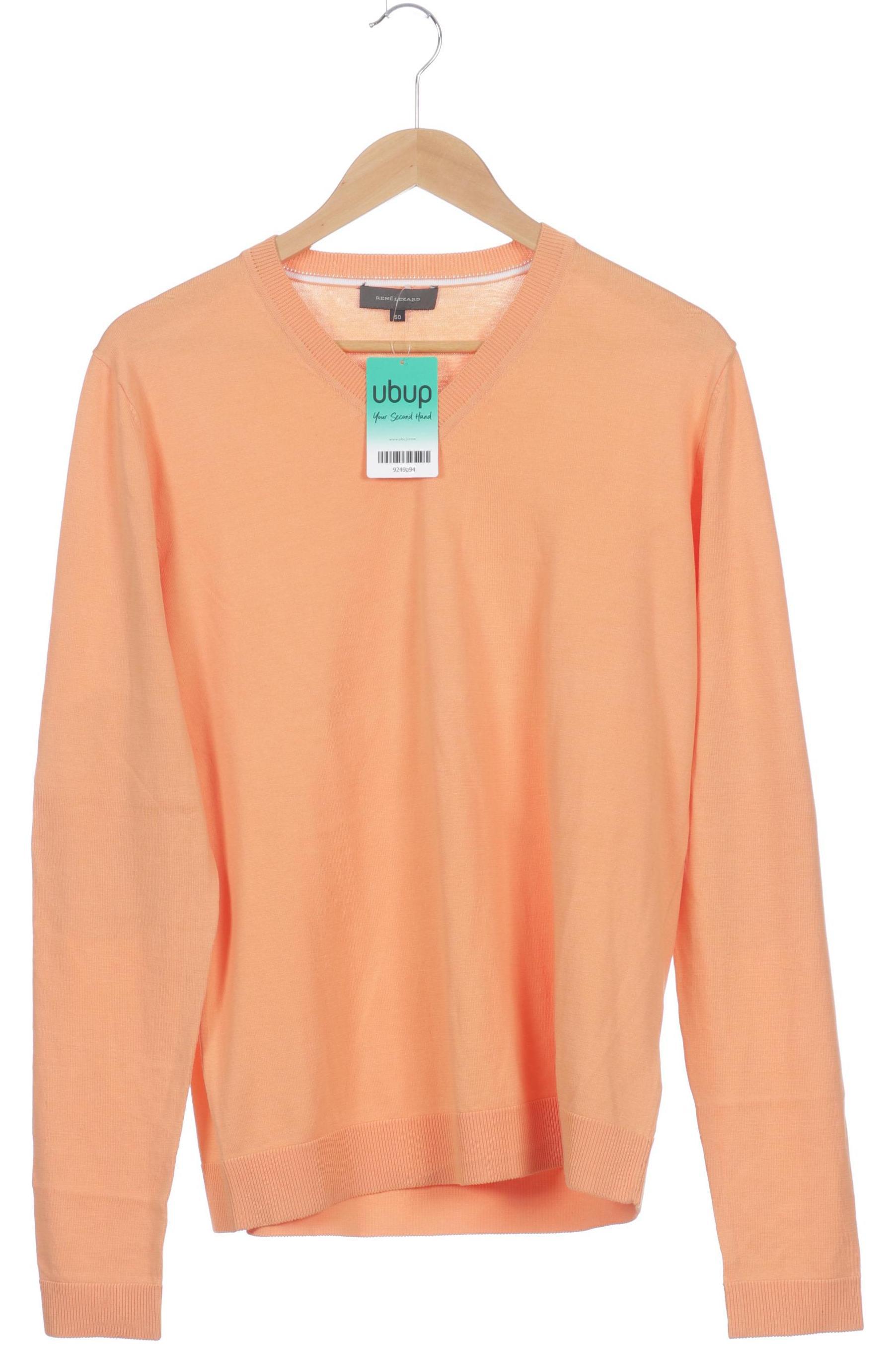 

Rene Lezard Herren Pullover, orange, Gr. 50