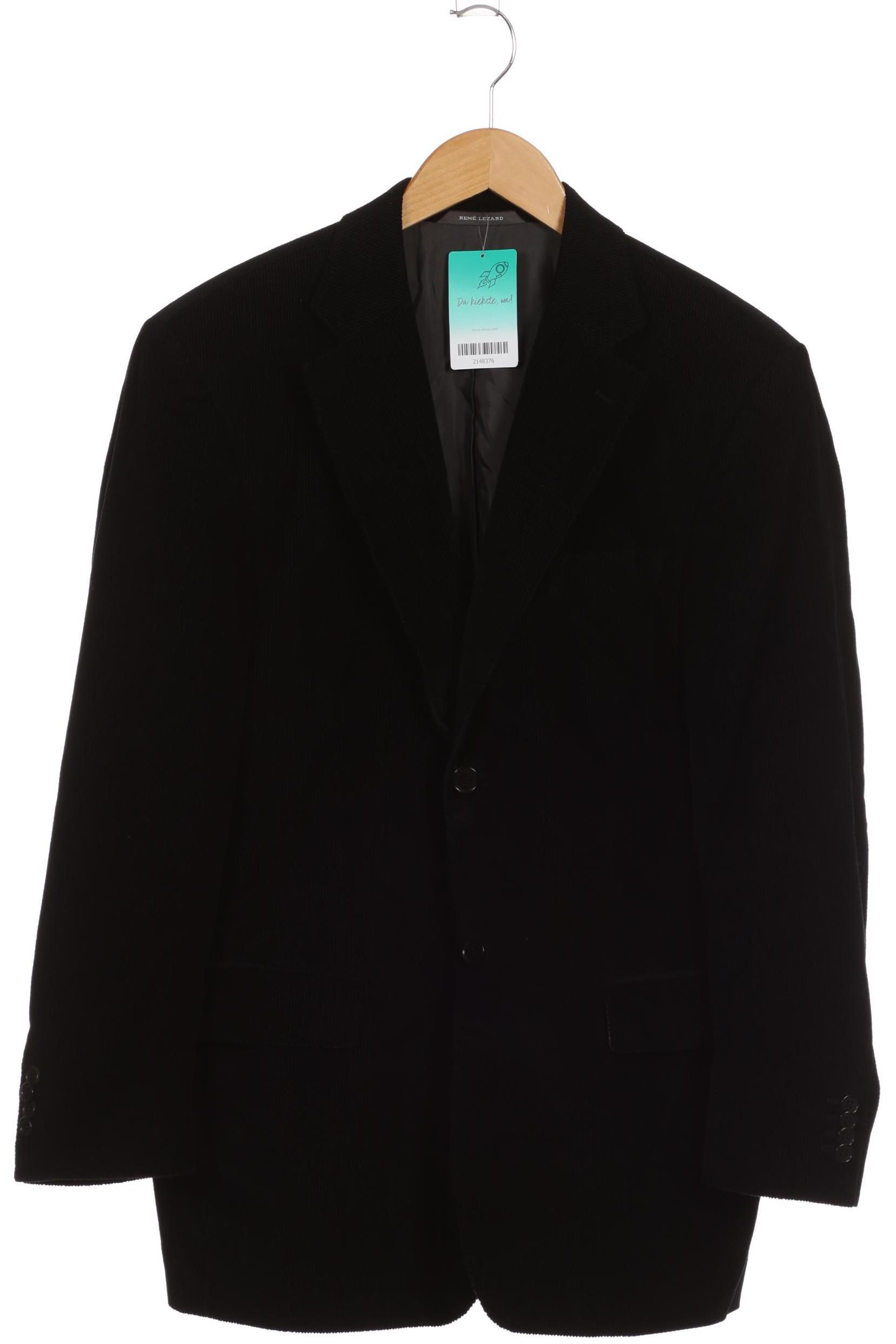 

Rene Lezard Herren Sakko, schwarz, Gr.