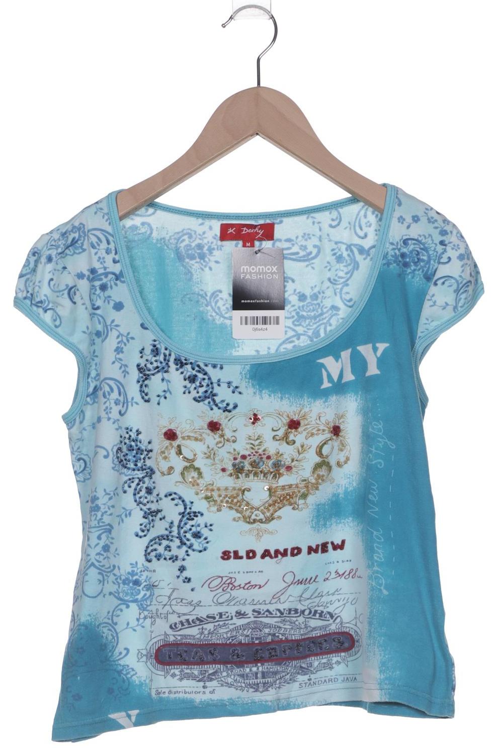 

Rene Derhy Damen T-Shirt, hellblau, Gr. 38