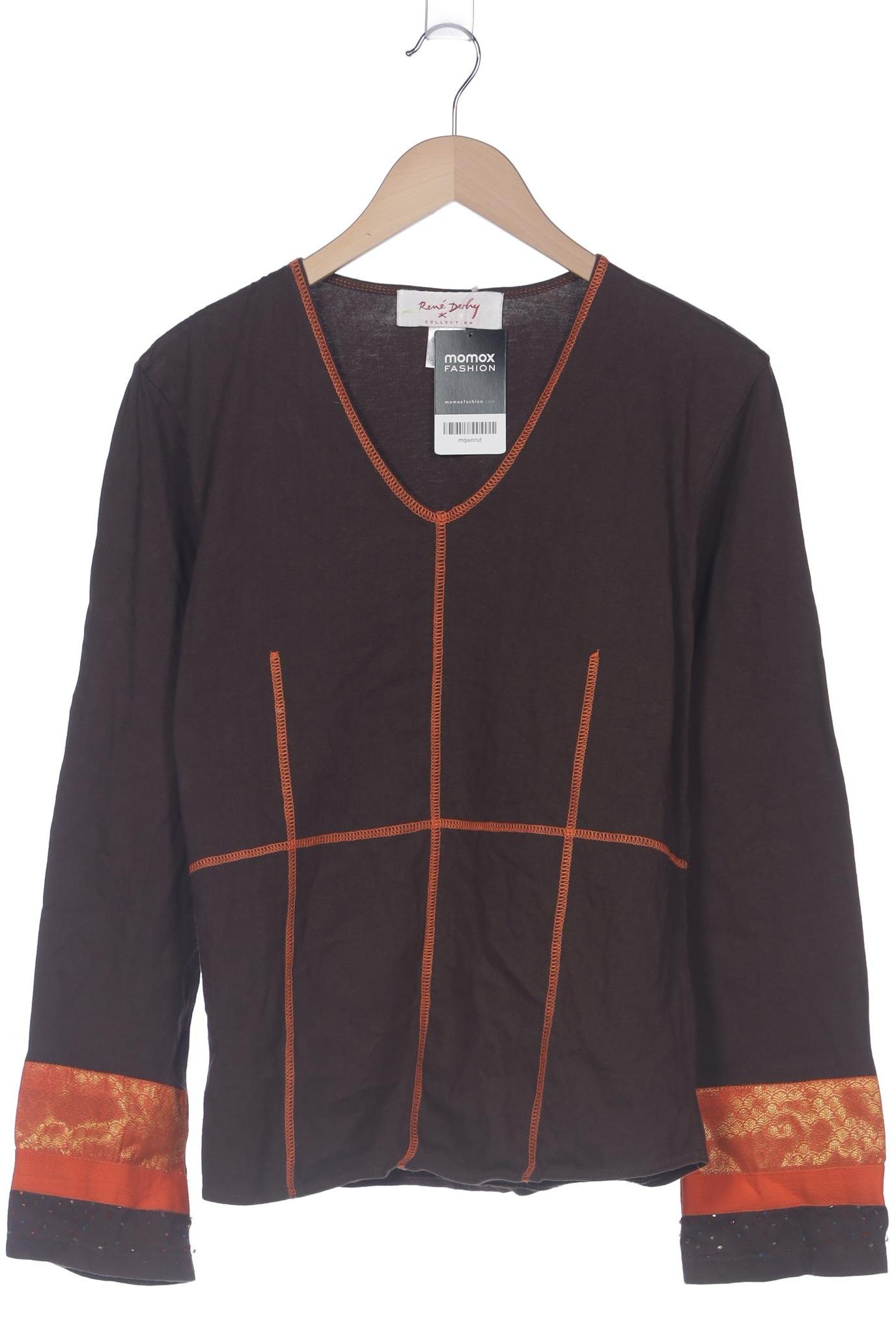 

Rene Derhy Damen Langarmshirt, braun, Gr. 40