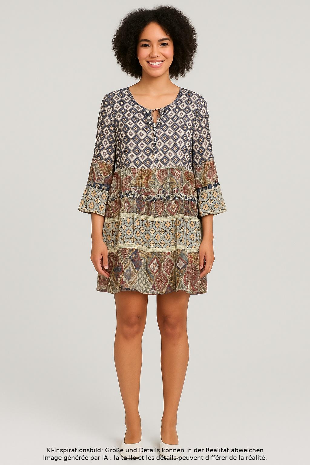 

Rene Derhy Damen Kleid, mehrfarbig, Gr. 44