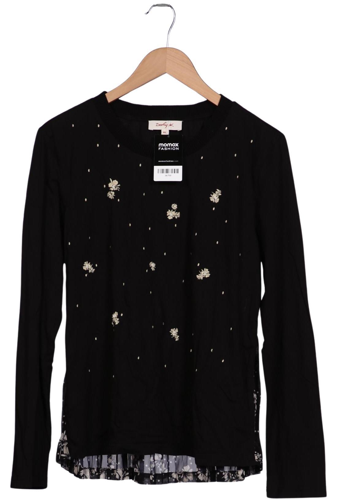 Thumbnail - Rene Derhy Damen Langarmshirt, schwarz, Gr. 44