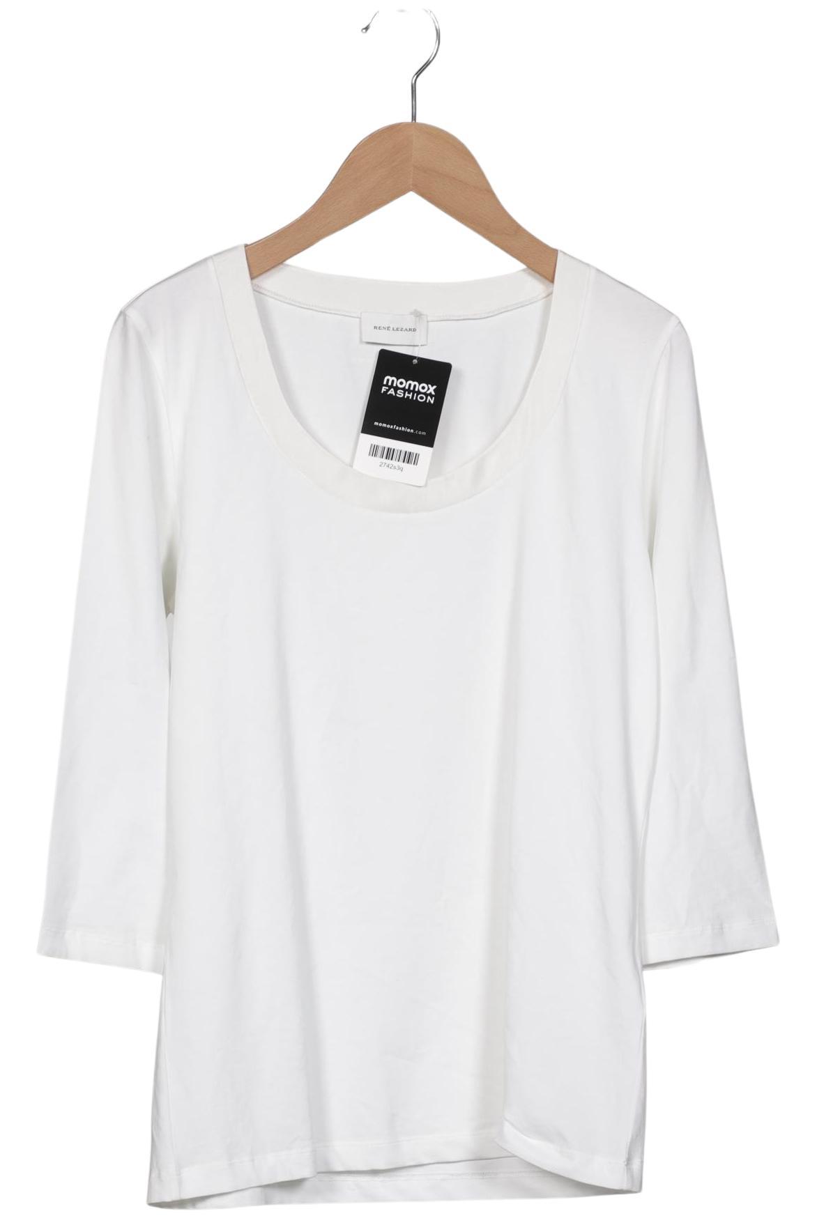 

Rene Lezard Damen Langarmshirt, weiß, Gr. 38