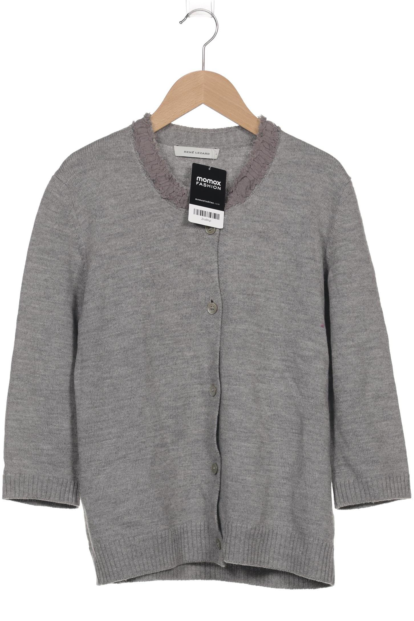 

Rene Lezard Damen Strickjacke, grau, Gr. 42