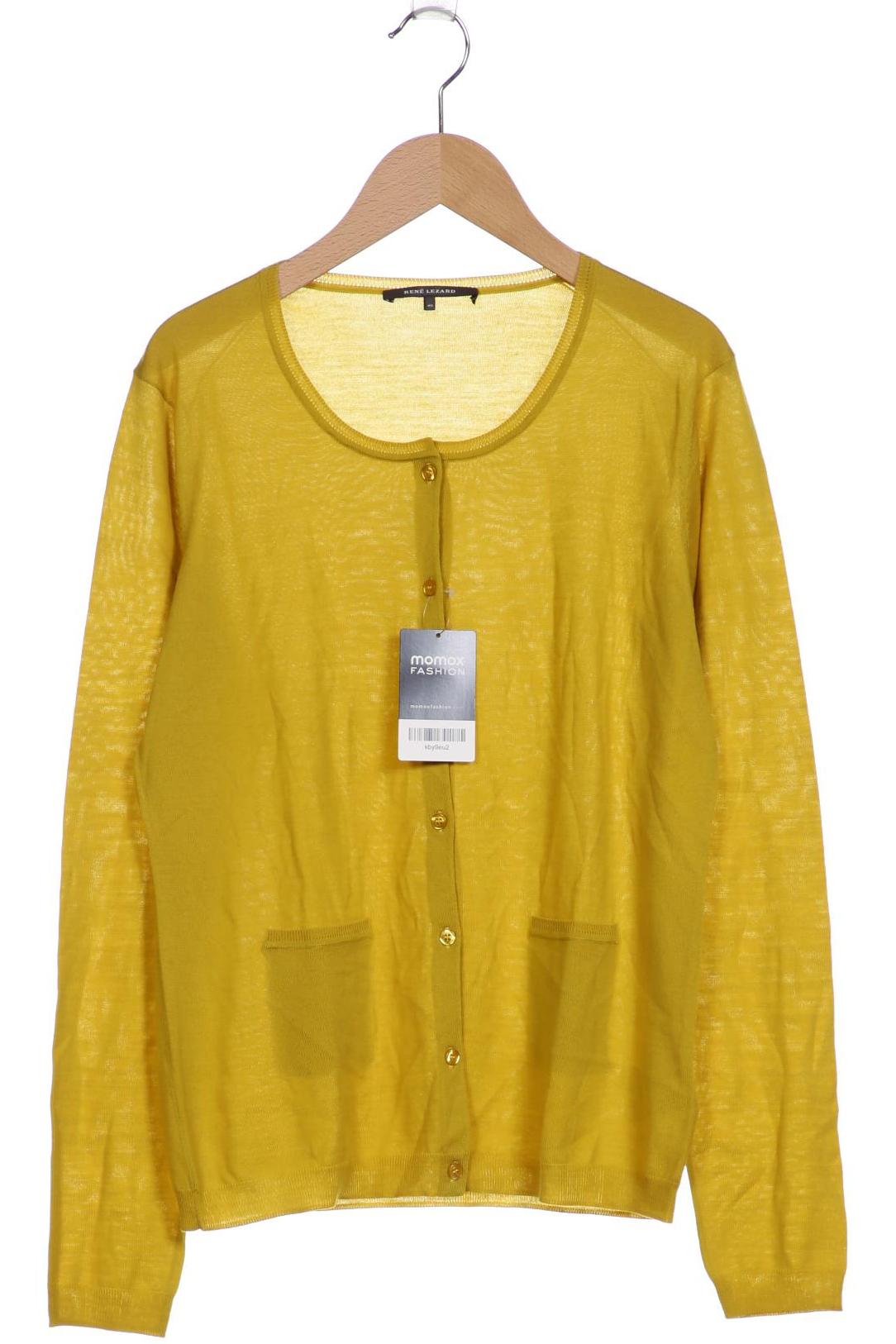 

Rene Lezard Damen Strickjacke, gelb, Gr. 40