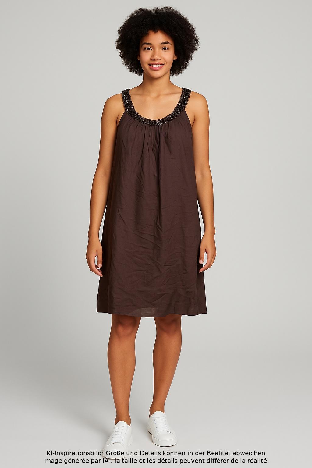 

Rene Lezard Damen Kleid, braun, Gr. 36