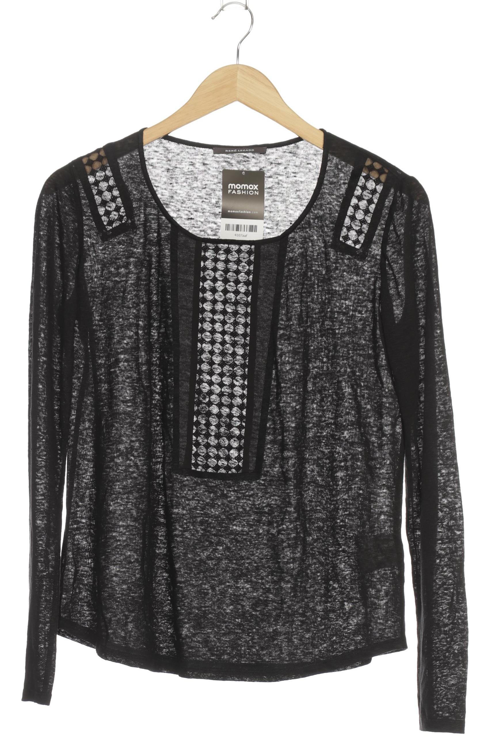 

Rene Lezard Damen Langarmshirt, schwarz, Gr. 36