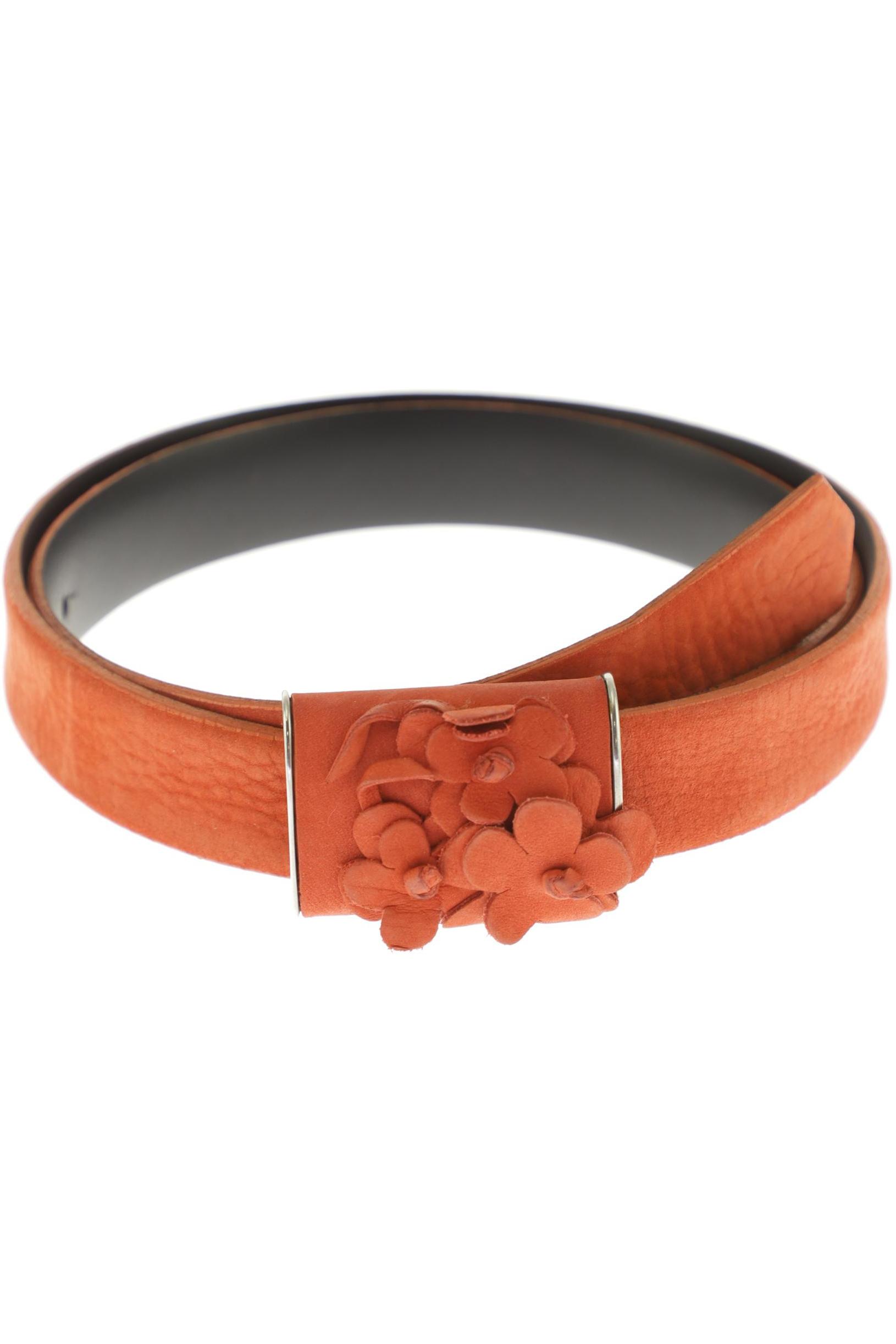 

Rene Lezard Damen Gürtel, orange, Gr. 80