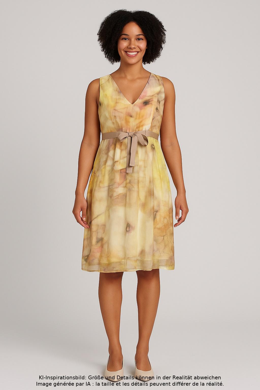 

Rene Lezard Damen Kleid, mehrfarbig, Gr. 36