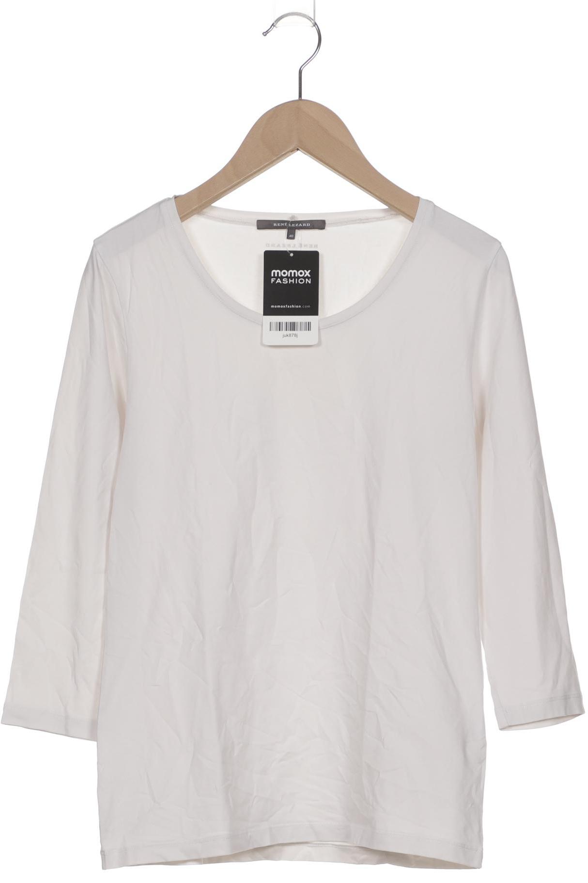 

Rene Lezard Damen Langarmshirt, weiß, Gr. 40