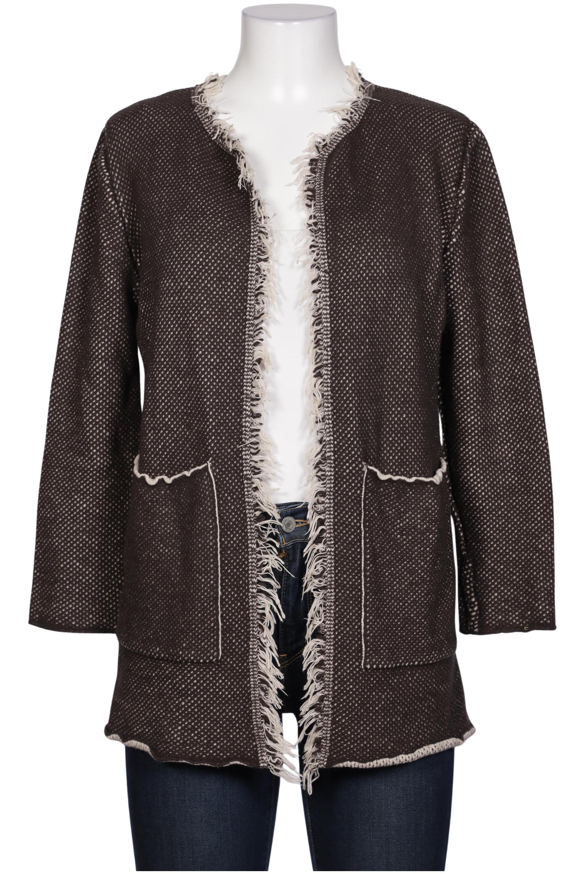 

Rene Lezard Damen Strickjacke, braun, Gr. 42
