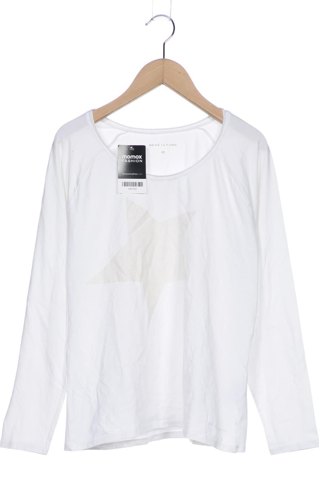 

Rene Lezard Damen Langarmshirt, weiß, Gr. 42