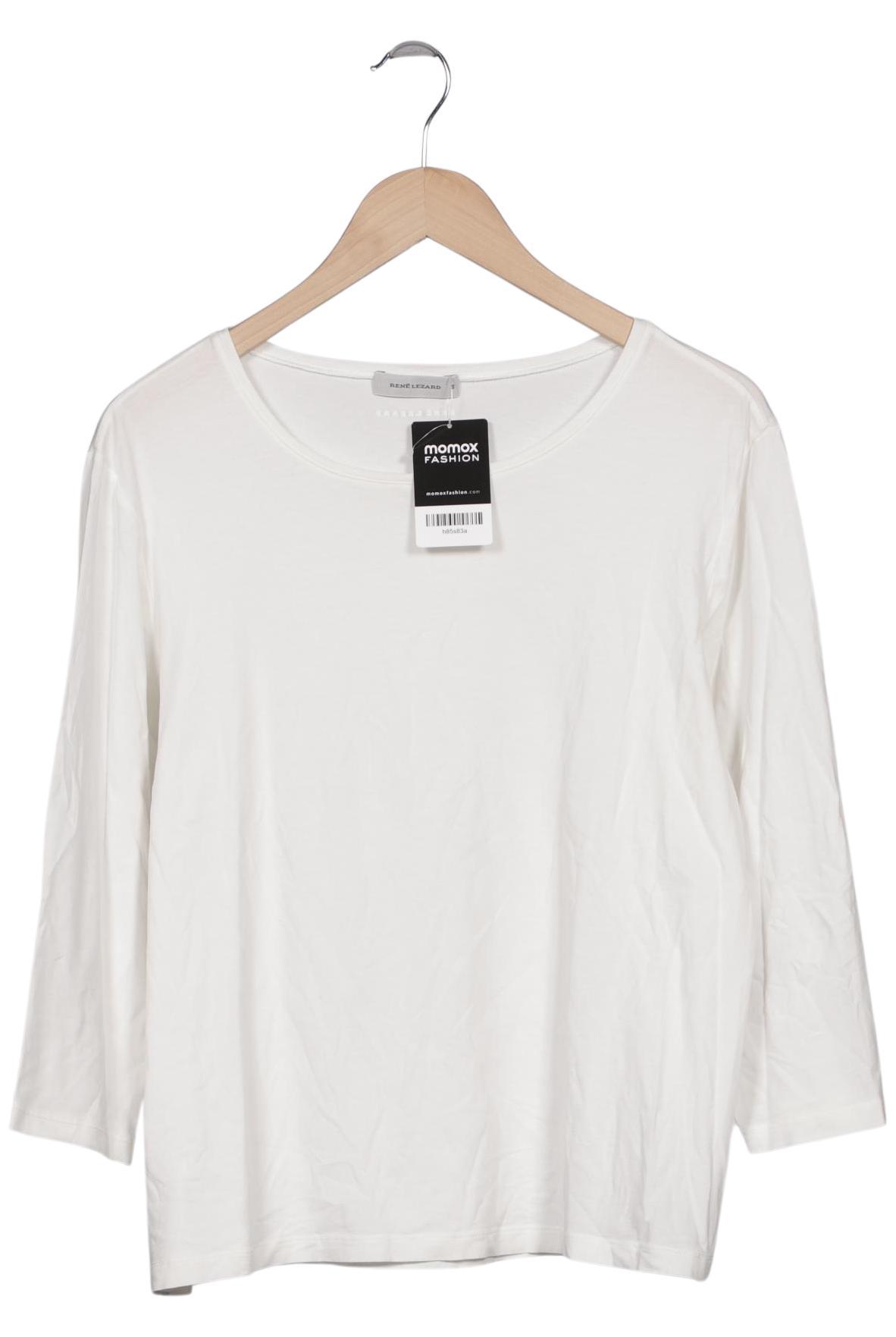 

Rene Lezard Damen Langarmshirt, weiß, Gr. 44