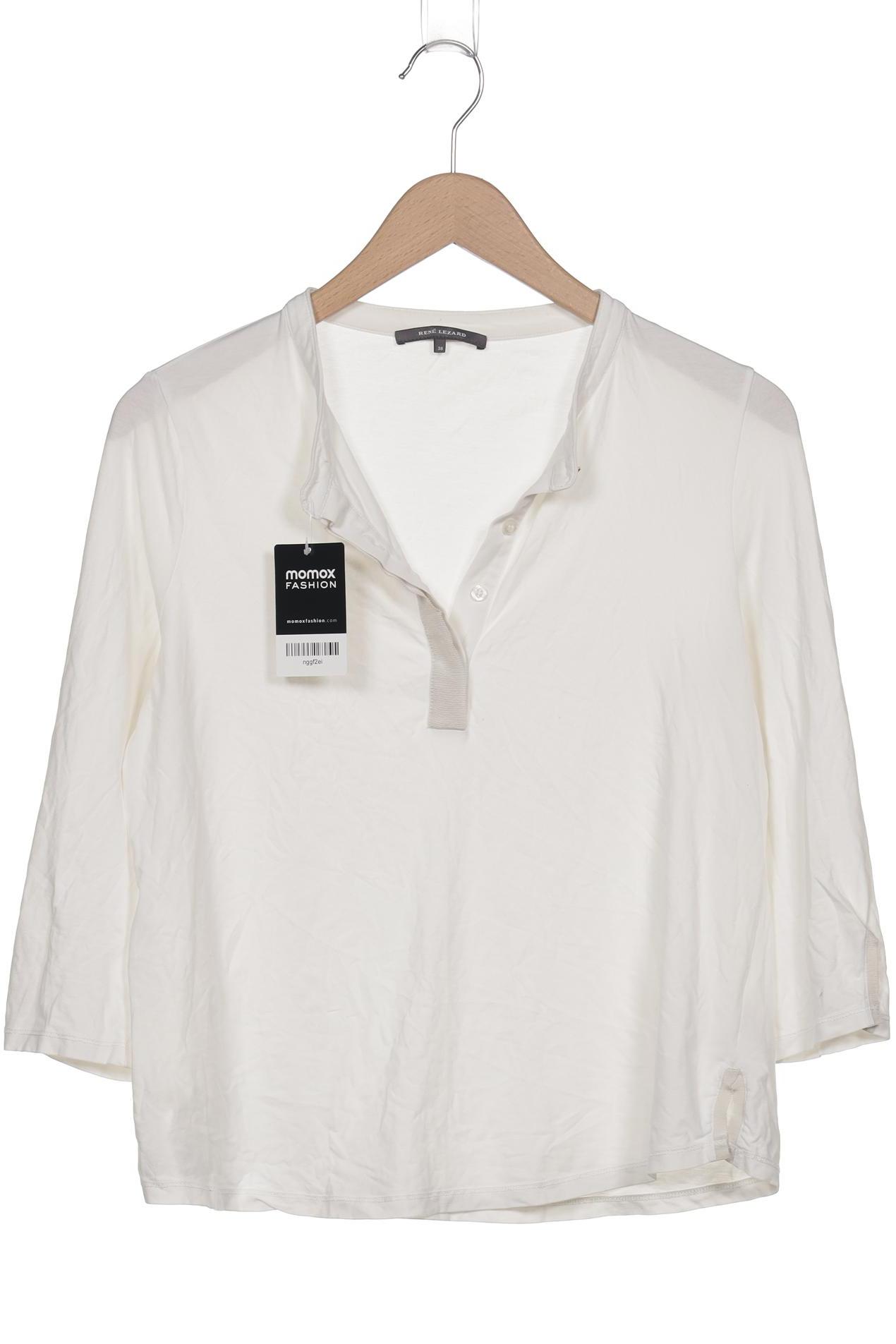 

Rene Lezard Damen Langarmshirt, weiß, Gr. 38