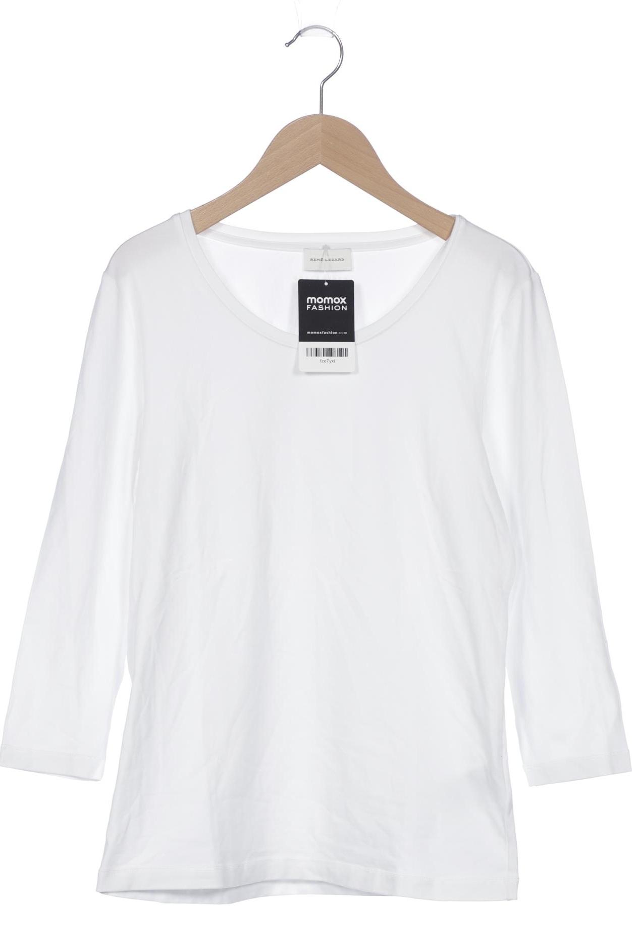 

Rene Lezard Damen Langarmshirt, weiß, Gr. 38