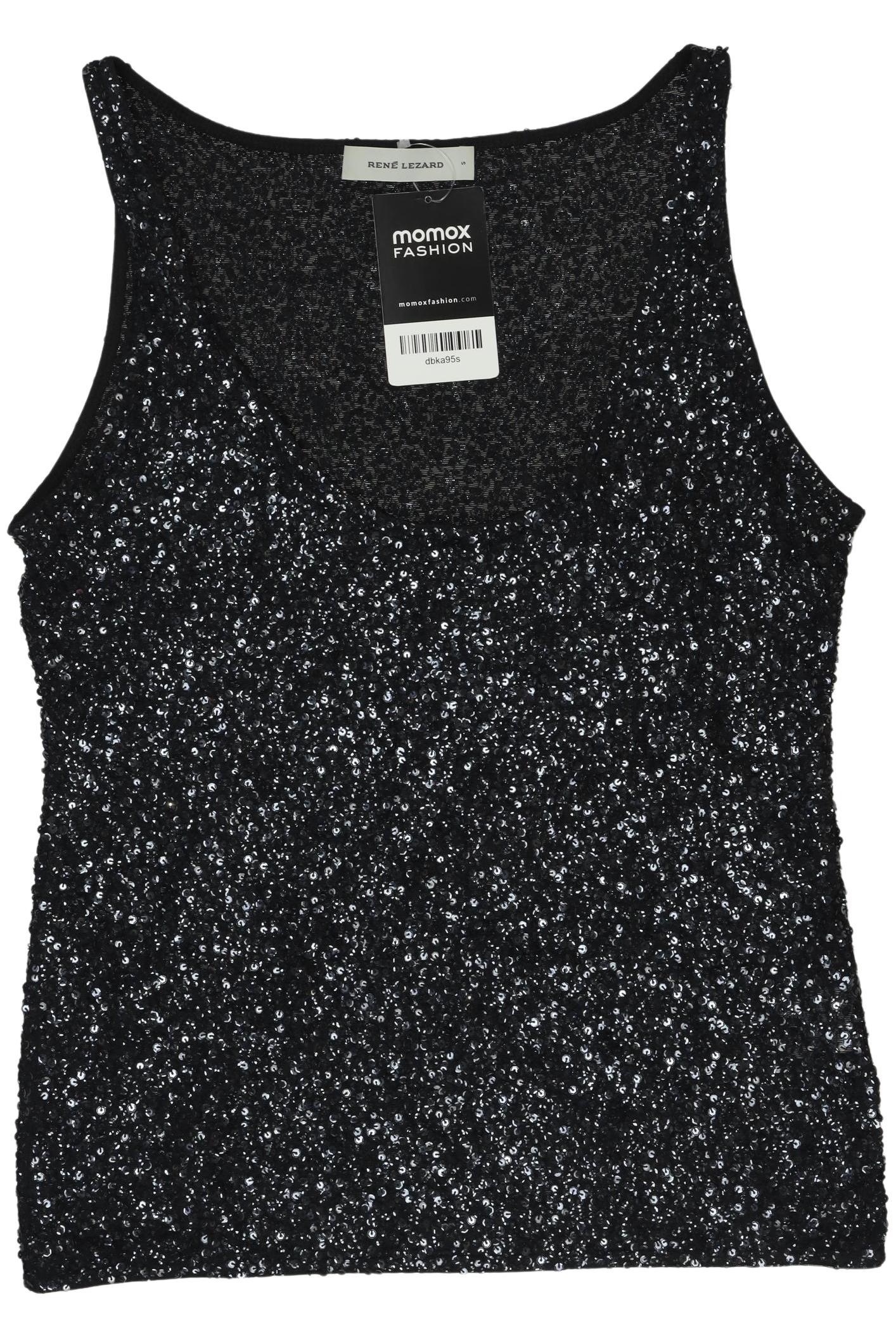 

Rene Lezard Damen Top, schwarz, Gr. 36