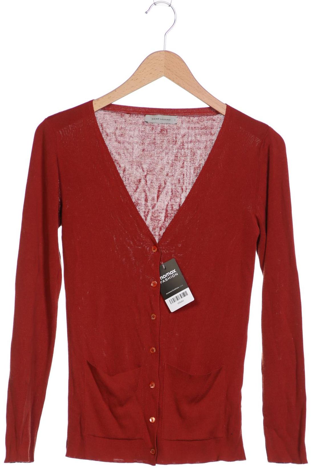 

Rene Lezard Damen Strickjacke, orange, Gr. 34