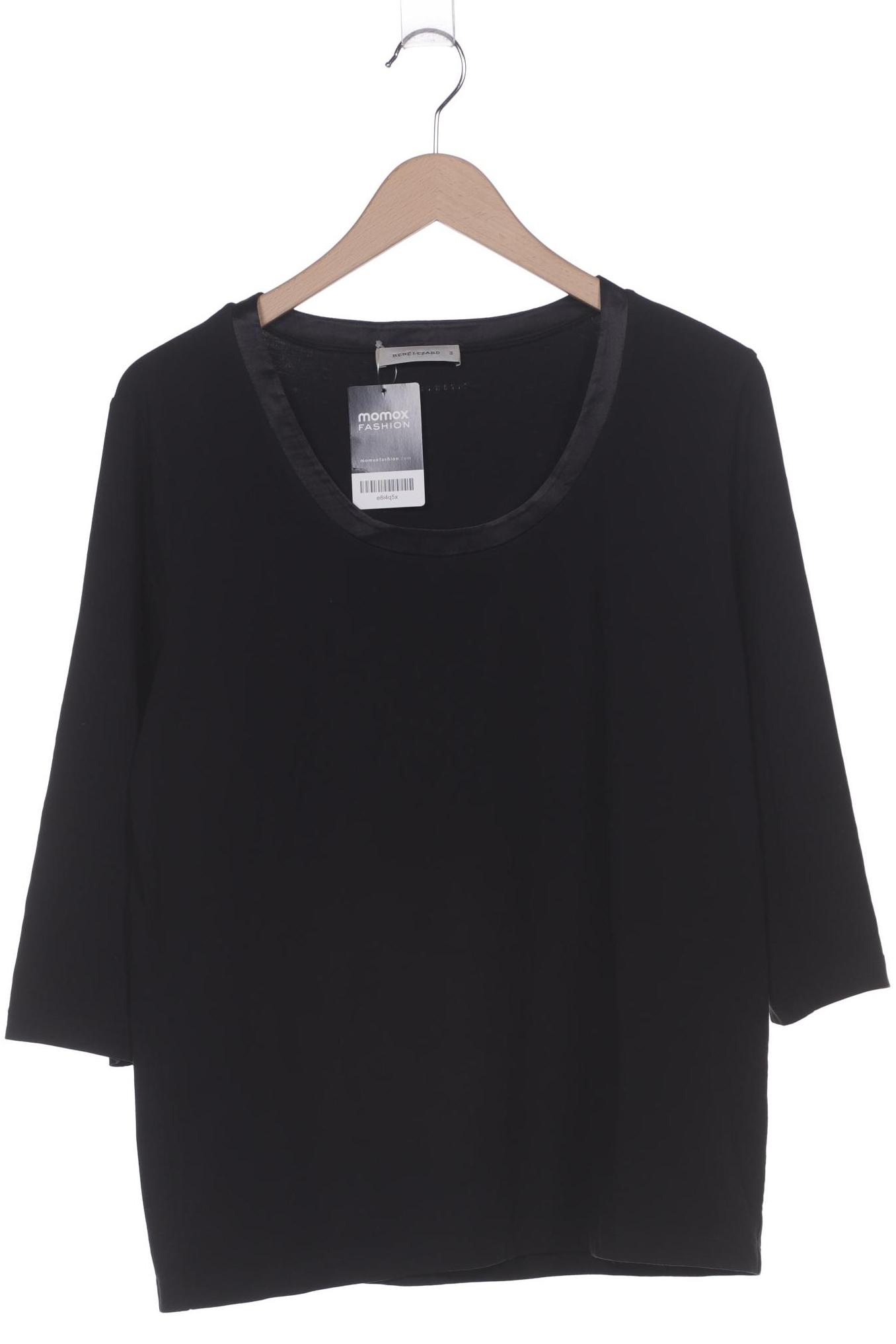 

Rene Lezard Damen Langarmshirt, schwarz, Gr. 44