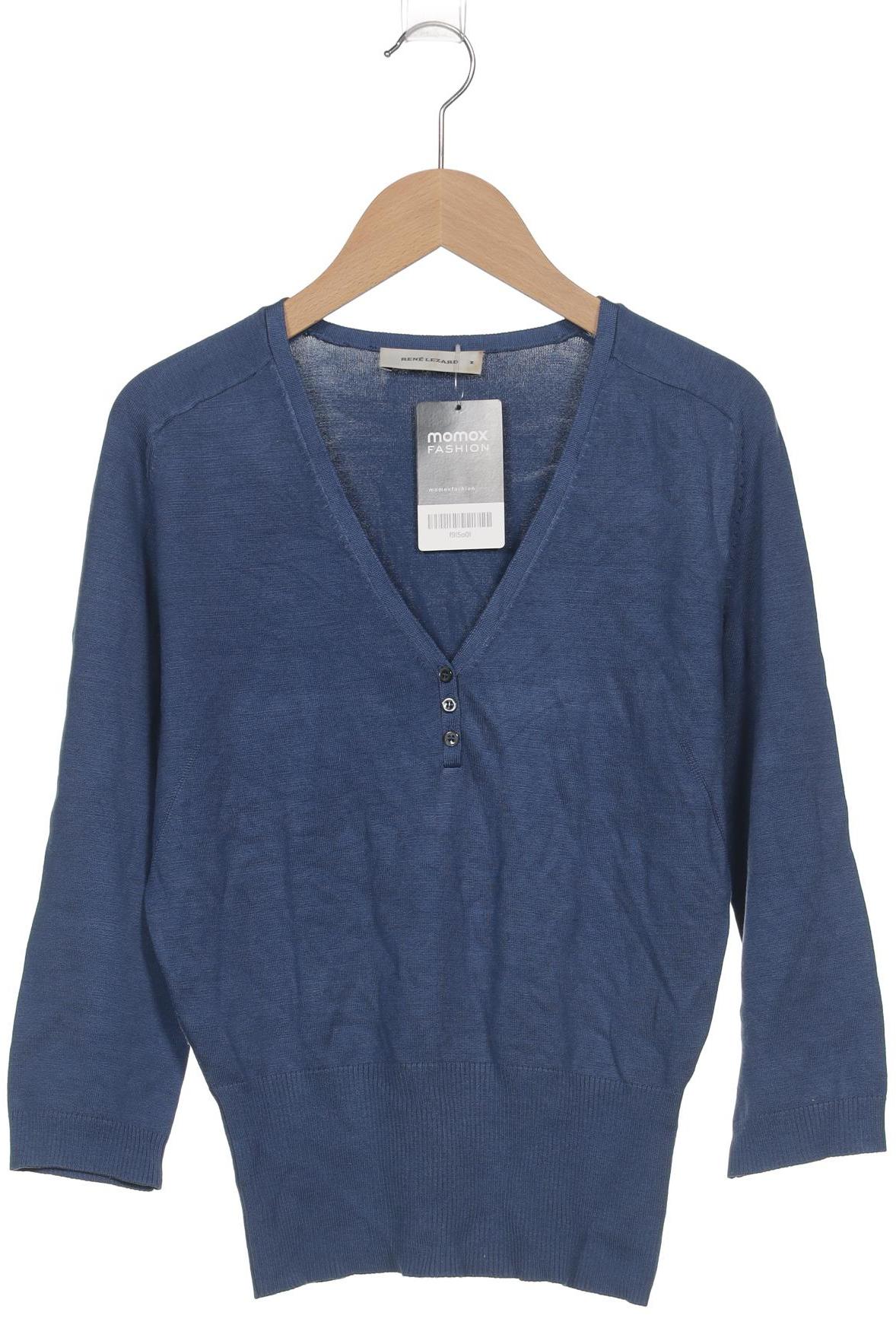 

Rene Lezard Damen Langarmshirt, blau, Gr. 38