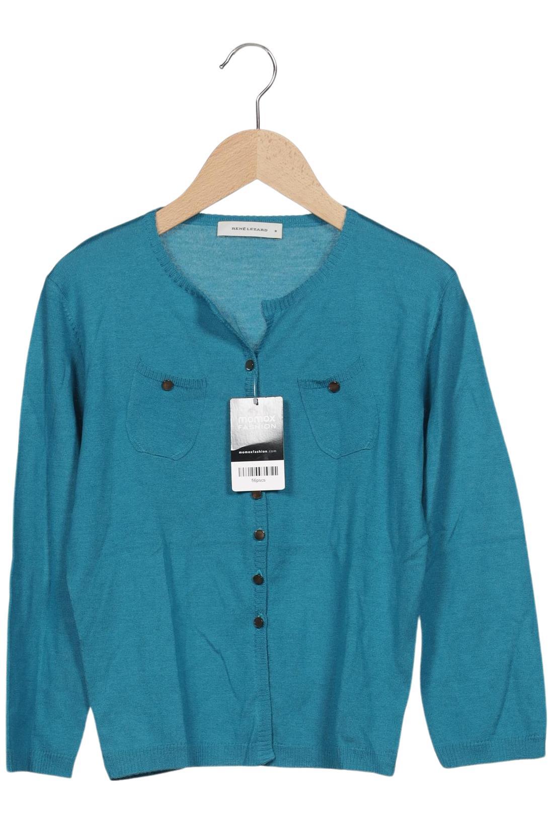 

Rene Lezard Damen Strickjacke, türkis, Gr. 38