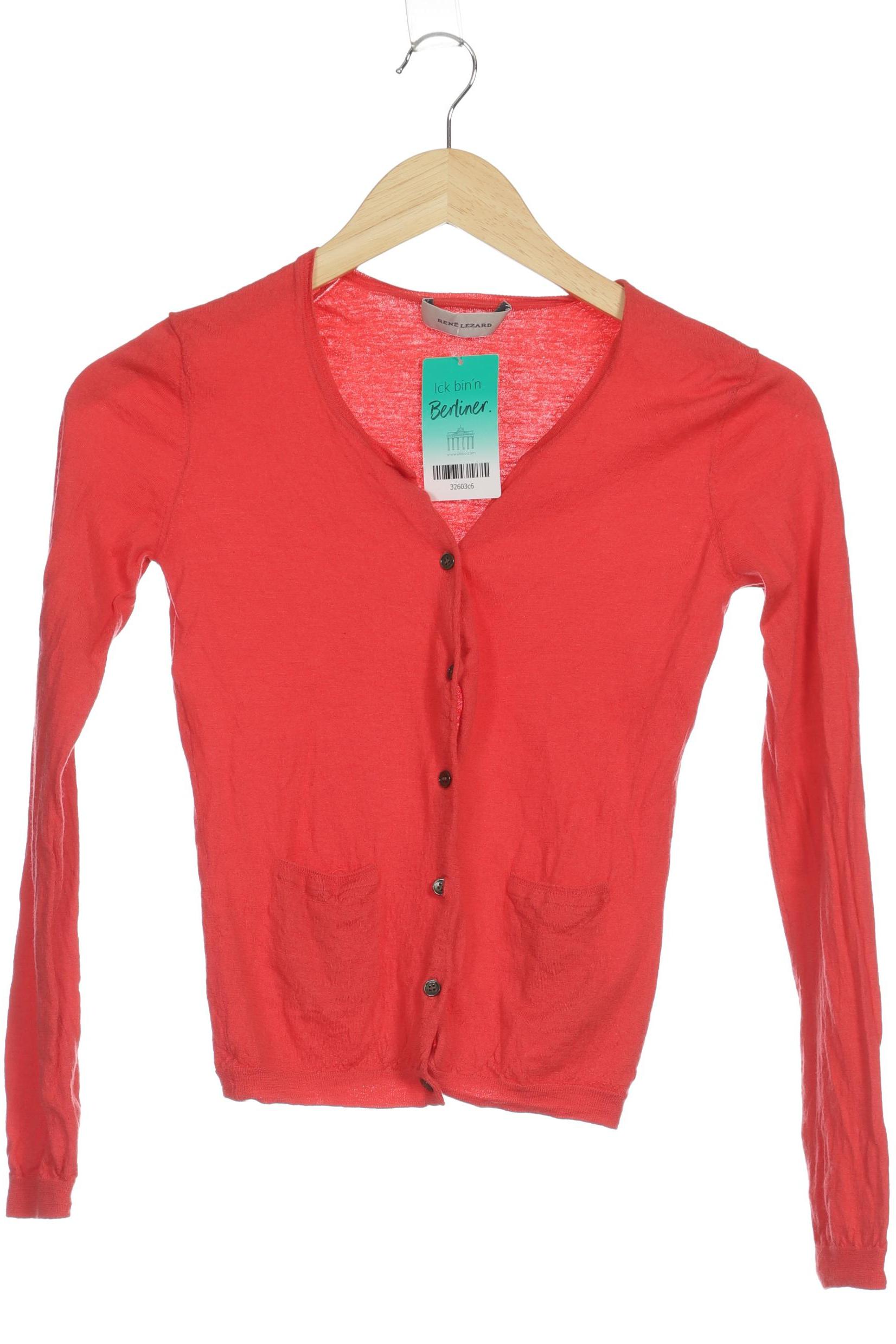 

Rene Lezard Damen Strickjacke, rot, Gr. 36