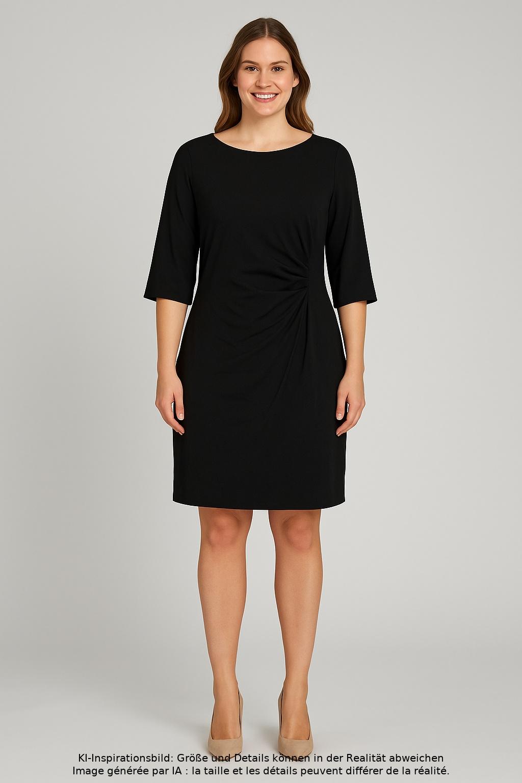 

Rene Lezard Damen Kleid, schwarz, Gr. 44