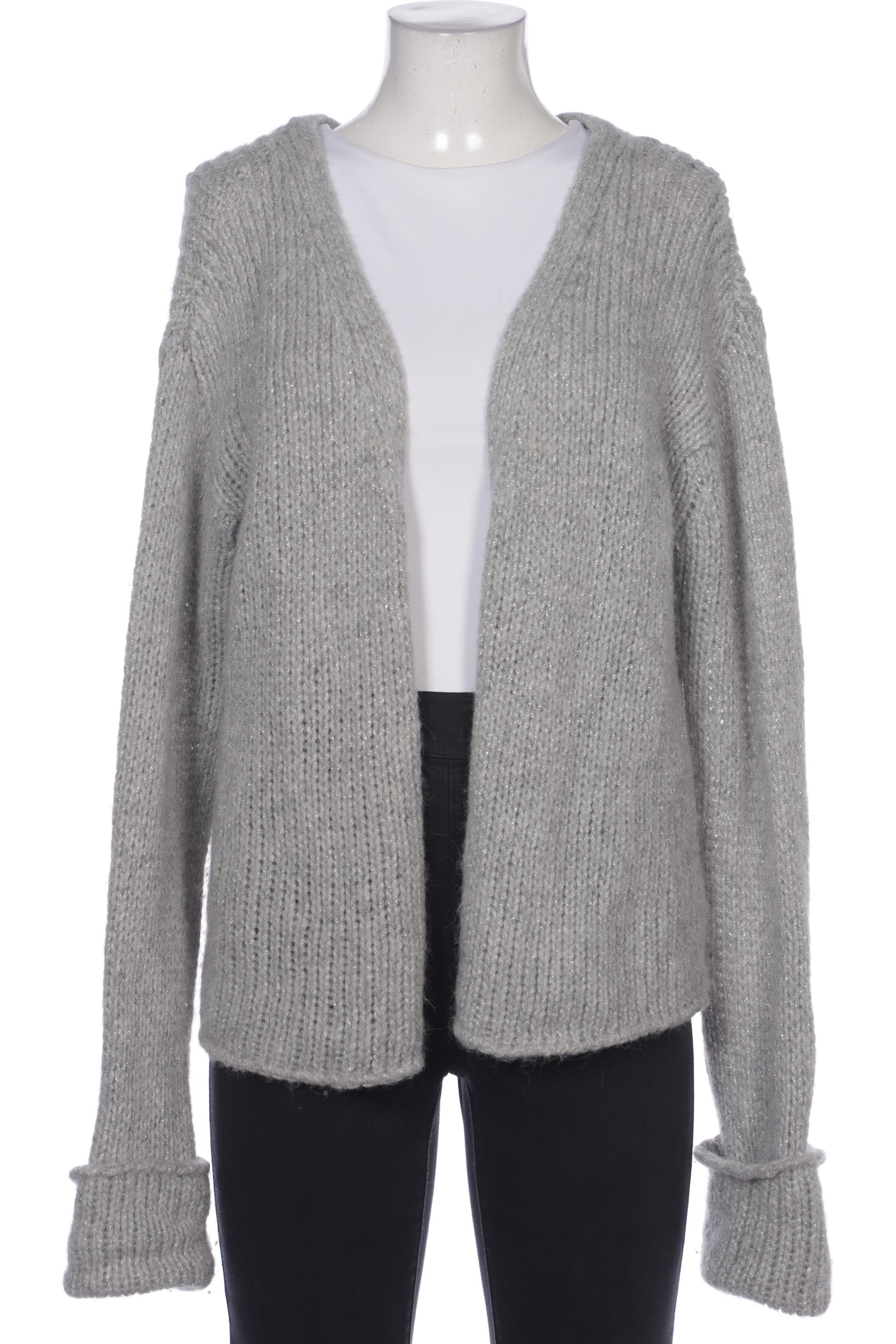 

Rene Lezard Damen Strickjacke, silber, Gr. 40