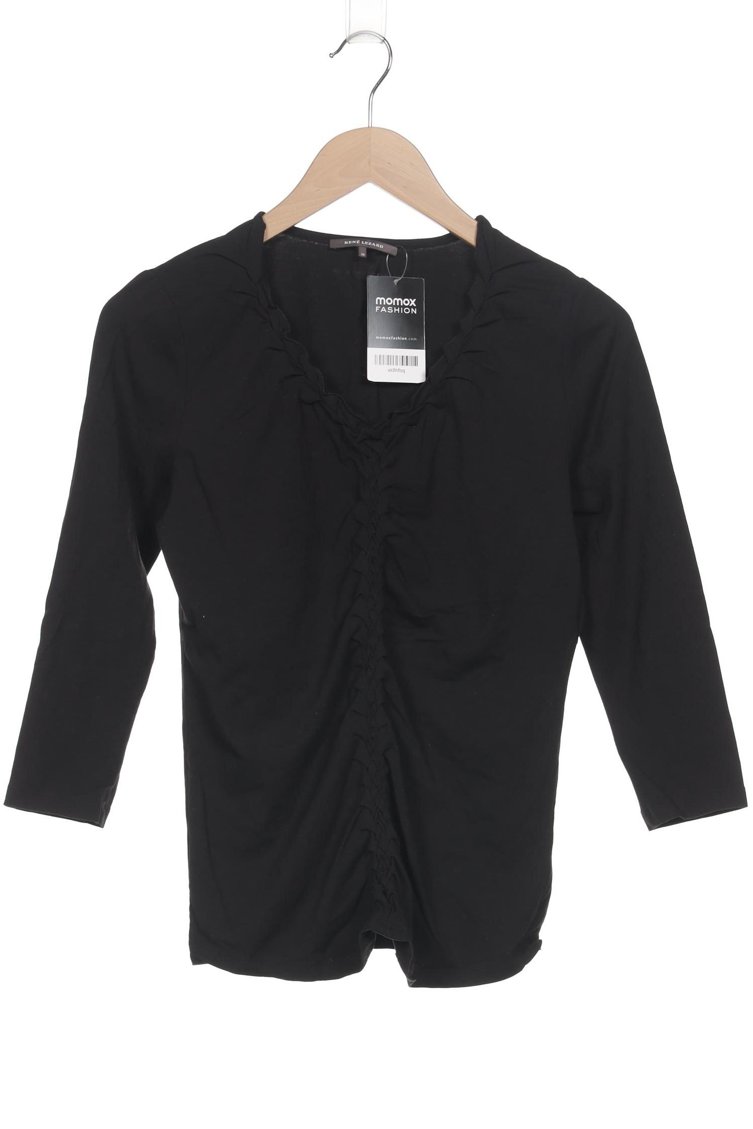 

Rene Lezard Damen Langarmshirt, schwarz, Gr. 38