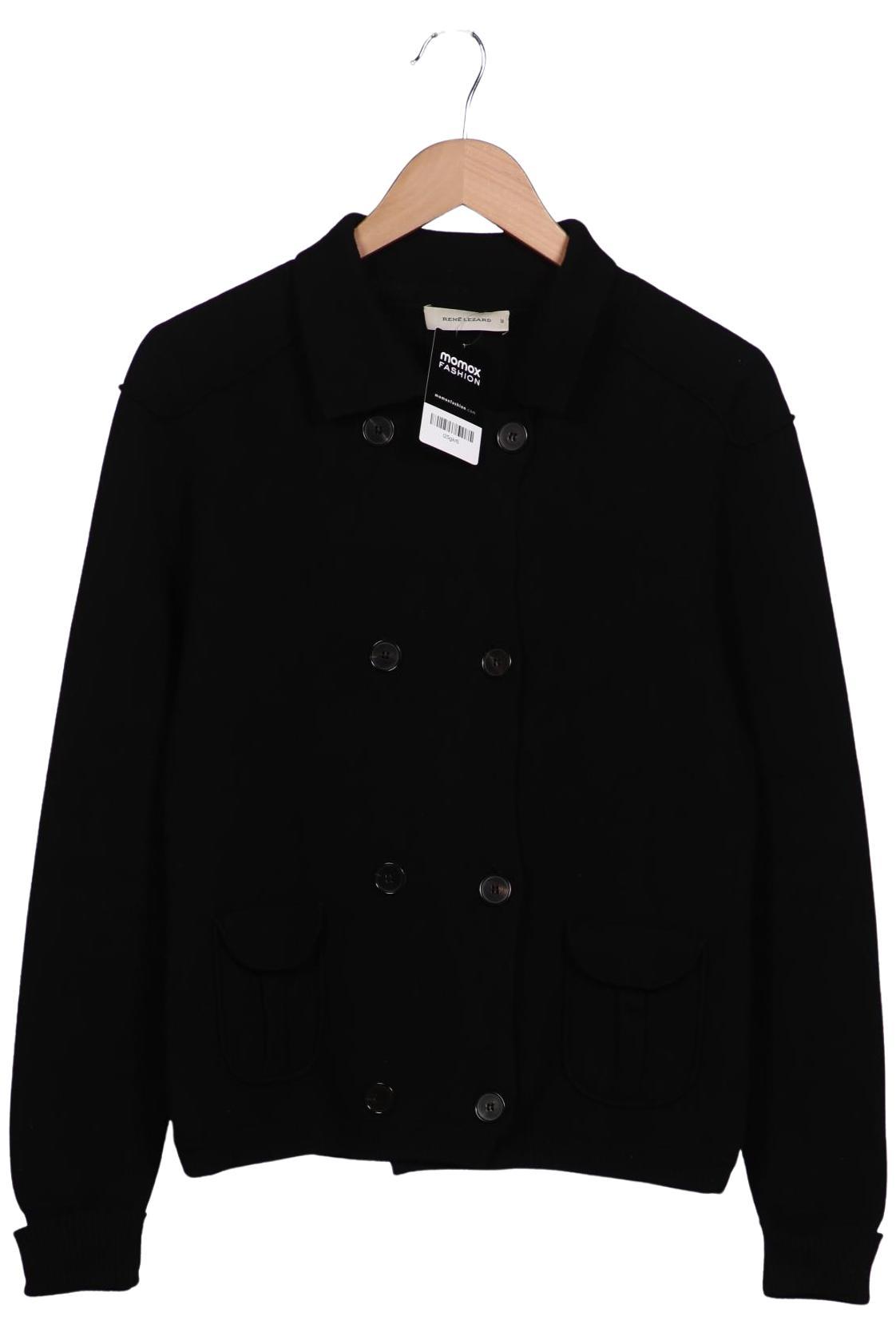 

Rene Lezard Damen Strickjacke, schwarz, Gr. 42