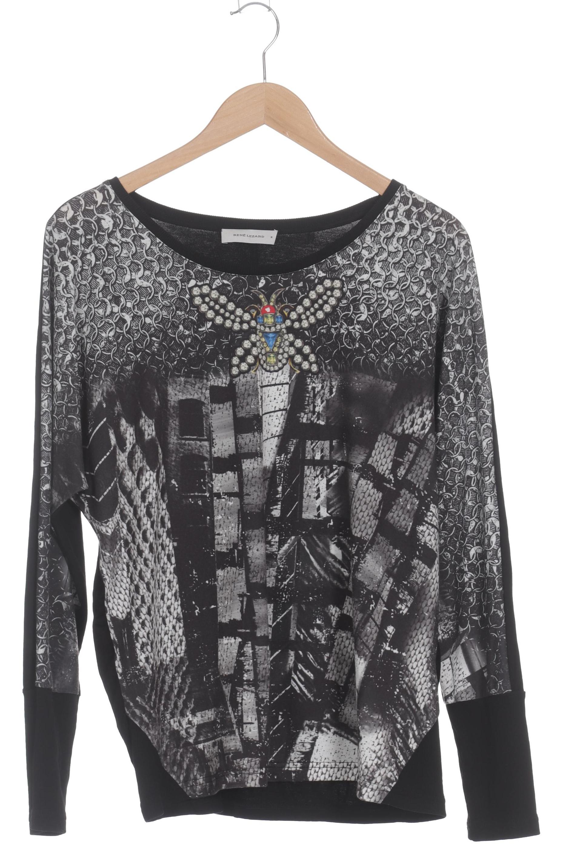 

Rene Lezard Damen Langarmshirt, schwarz, Gr. 38