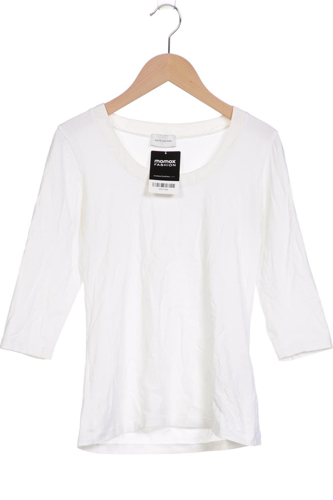 

Rene Lezard Damen Langarmshirt, weiß, Gr. 36