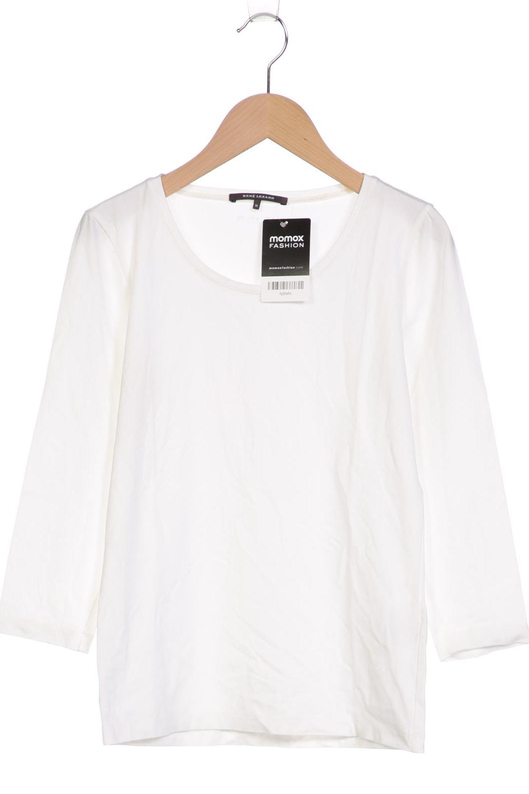 

Rene Lezard Damen Langarmshirt, weiß, Gr. 36
