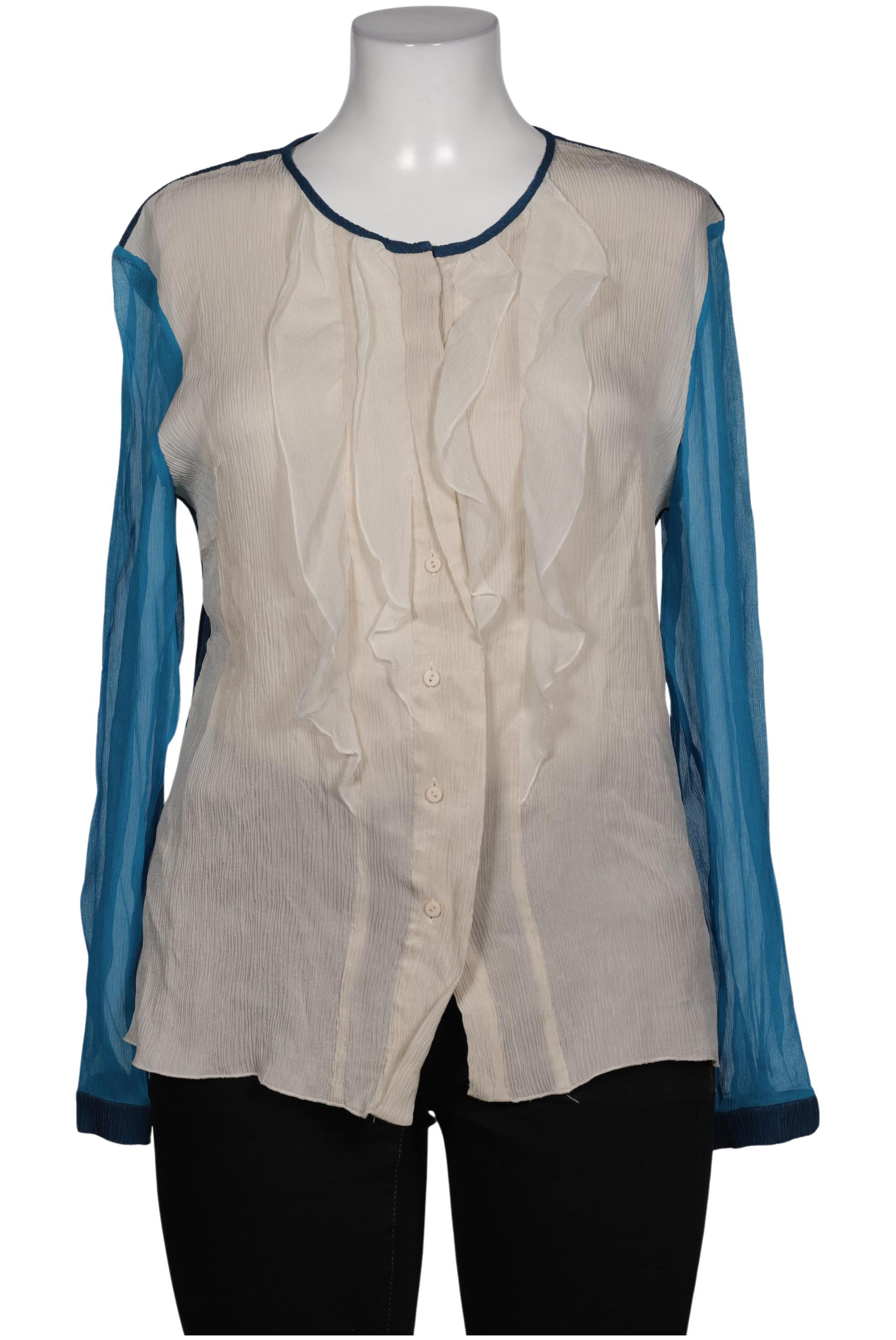 

Rene Lezard Damen Bluse, blau, Gr. 42