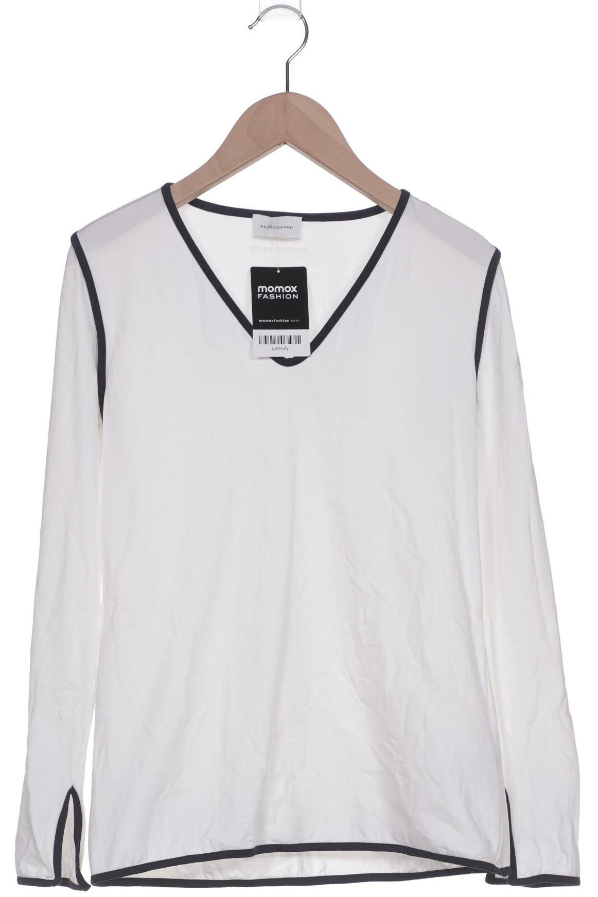 

Rene Lezard Damen Langarmshirt, weiß, Gr. 36