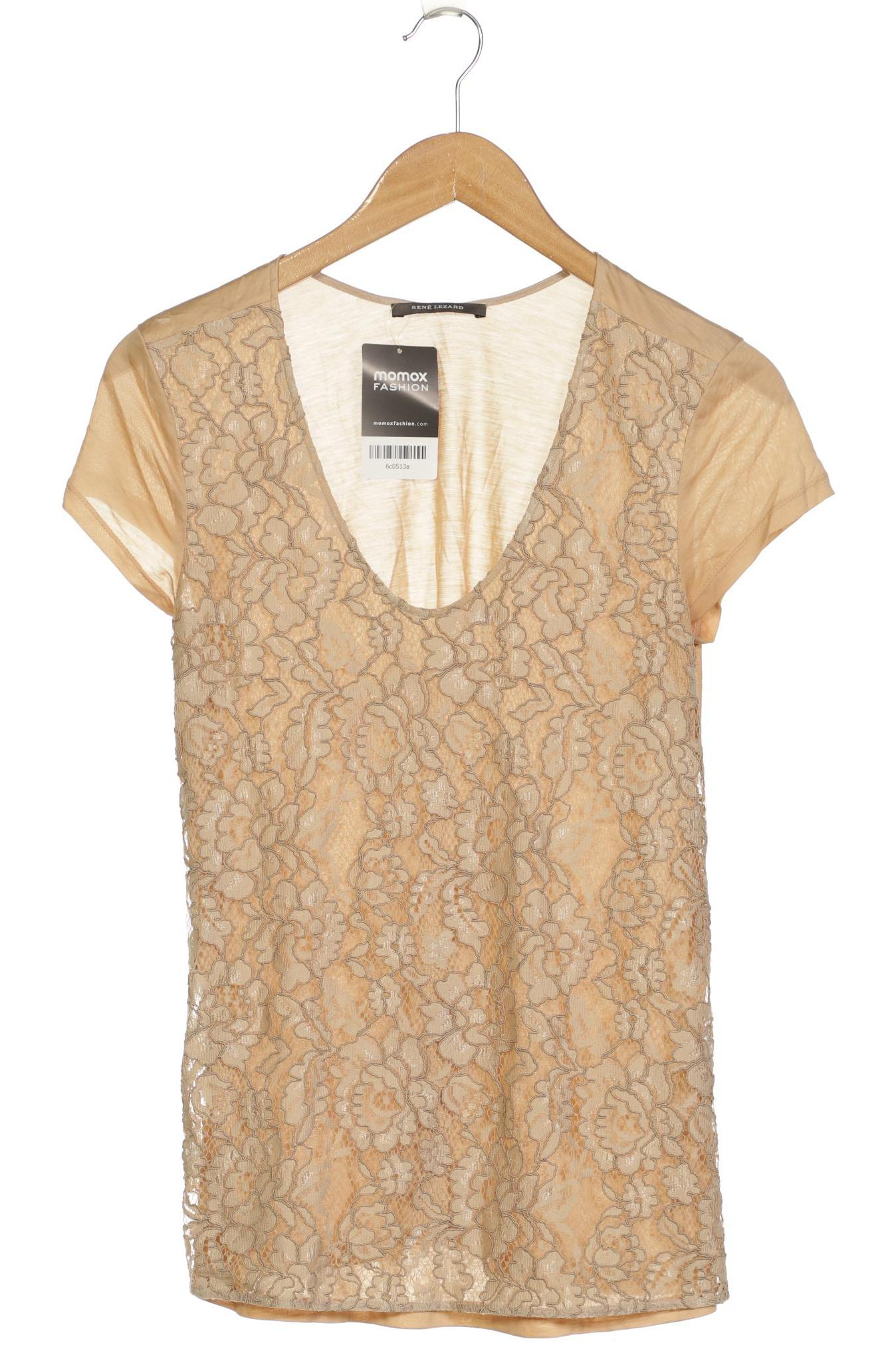 

Rene Lezard Damen Bluse, beige, Gr. 34