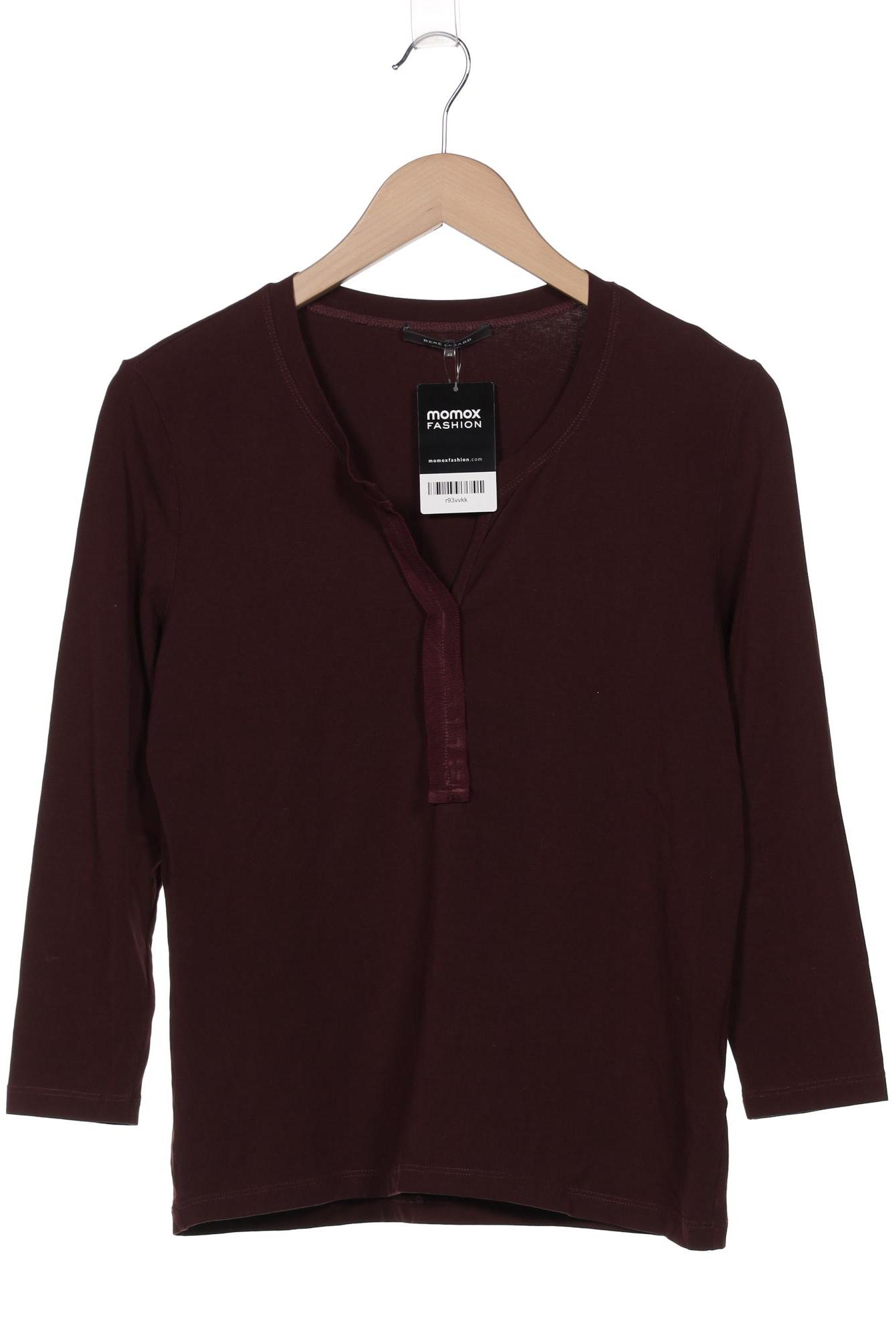

Rene Lezard Damen Langarmshirt, bordeaux, Gr. 42