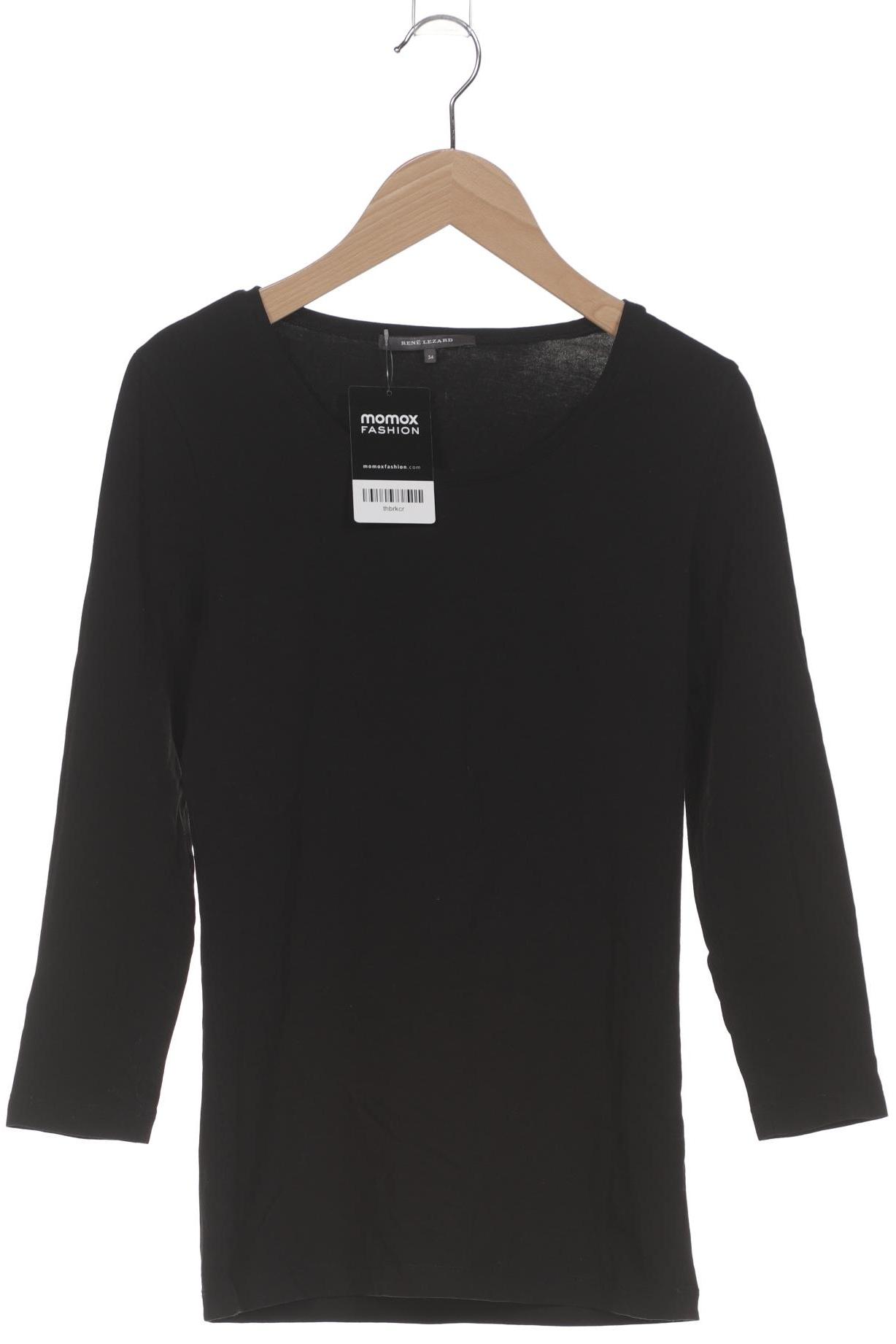 

Rene Lezard Damen Langarmshirt, schwarz, Gr. 34